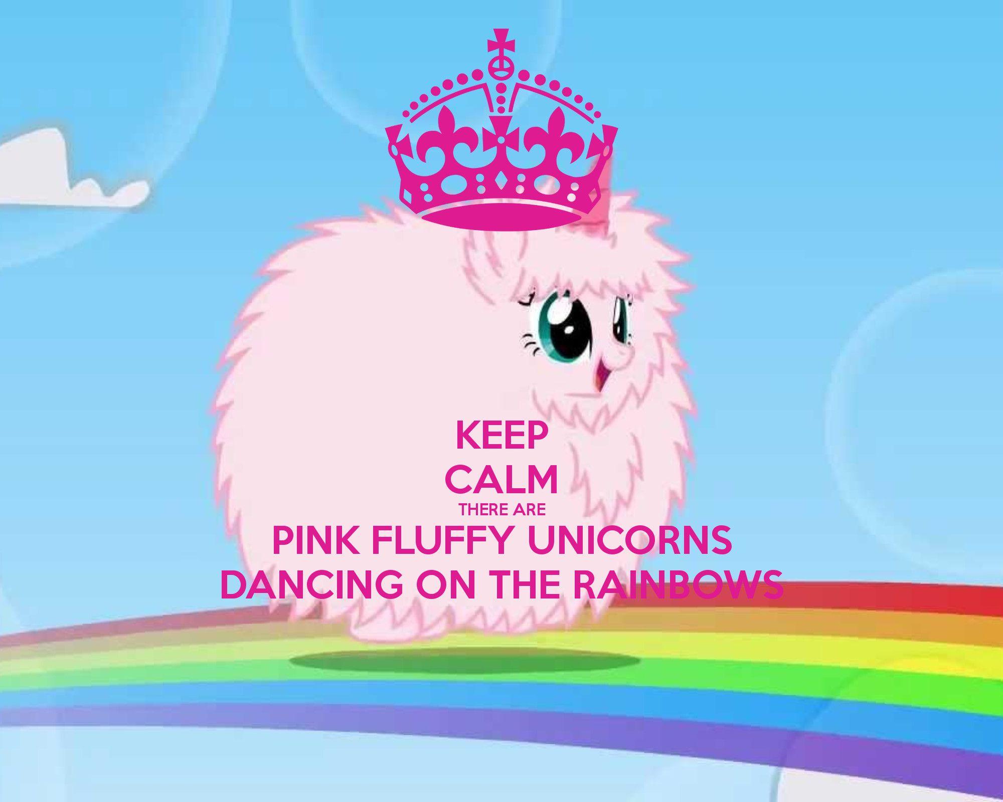 Pink Fluffy Unicorns Wallpaper