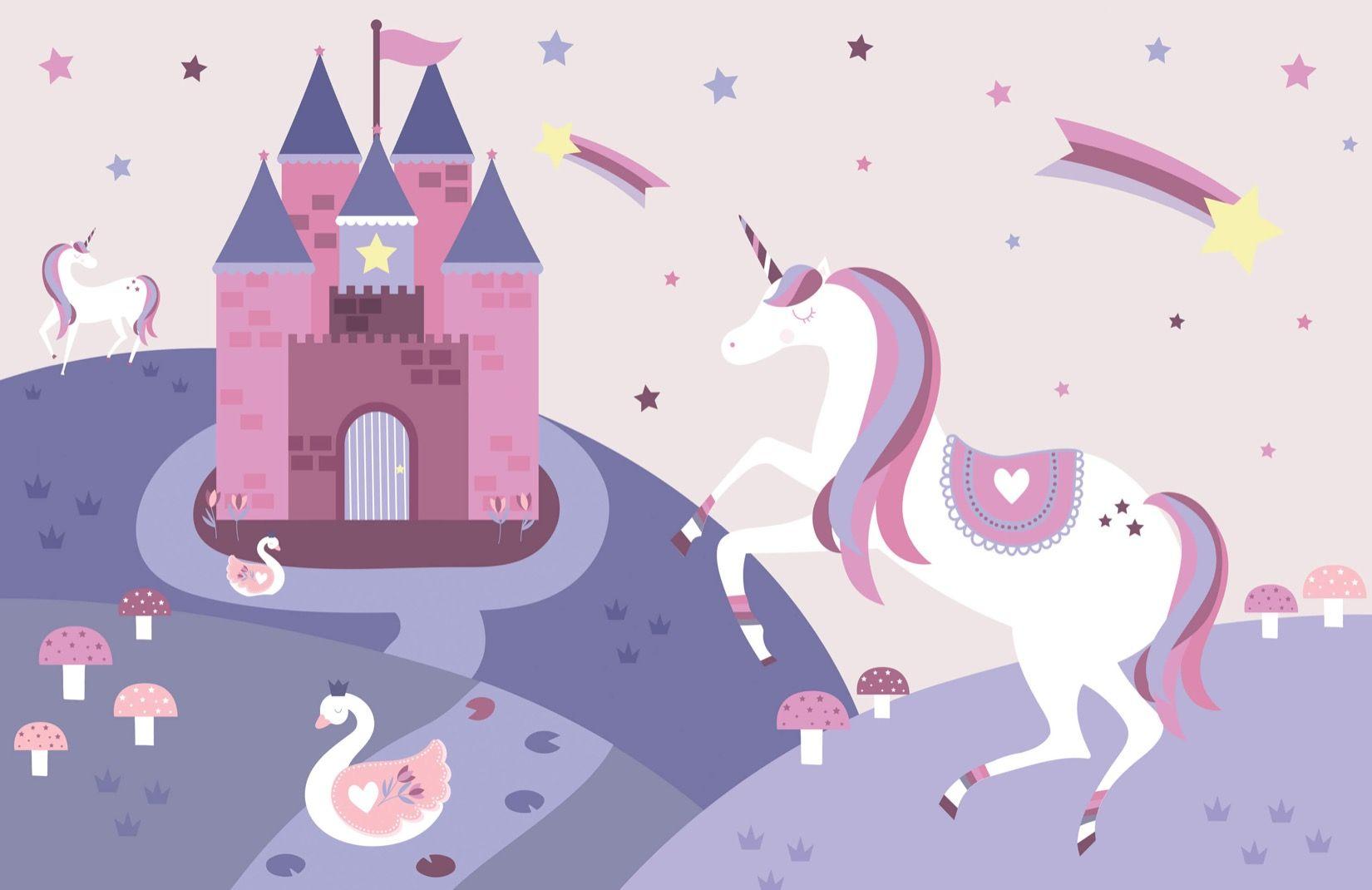 Fairytale Unicorn Wallpaper Mural