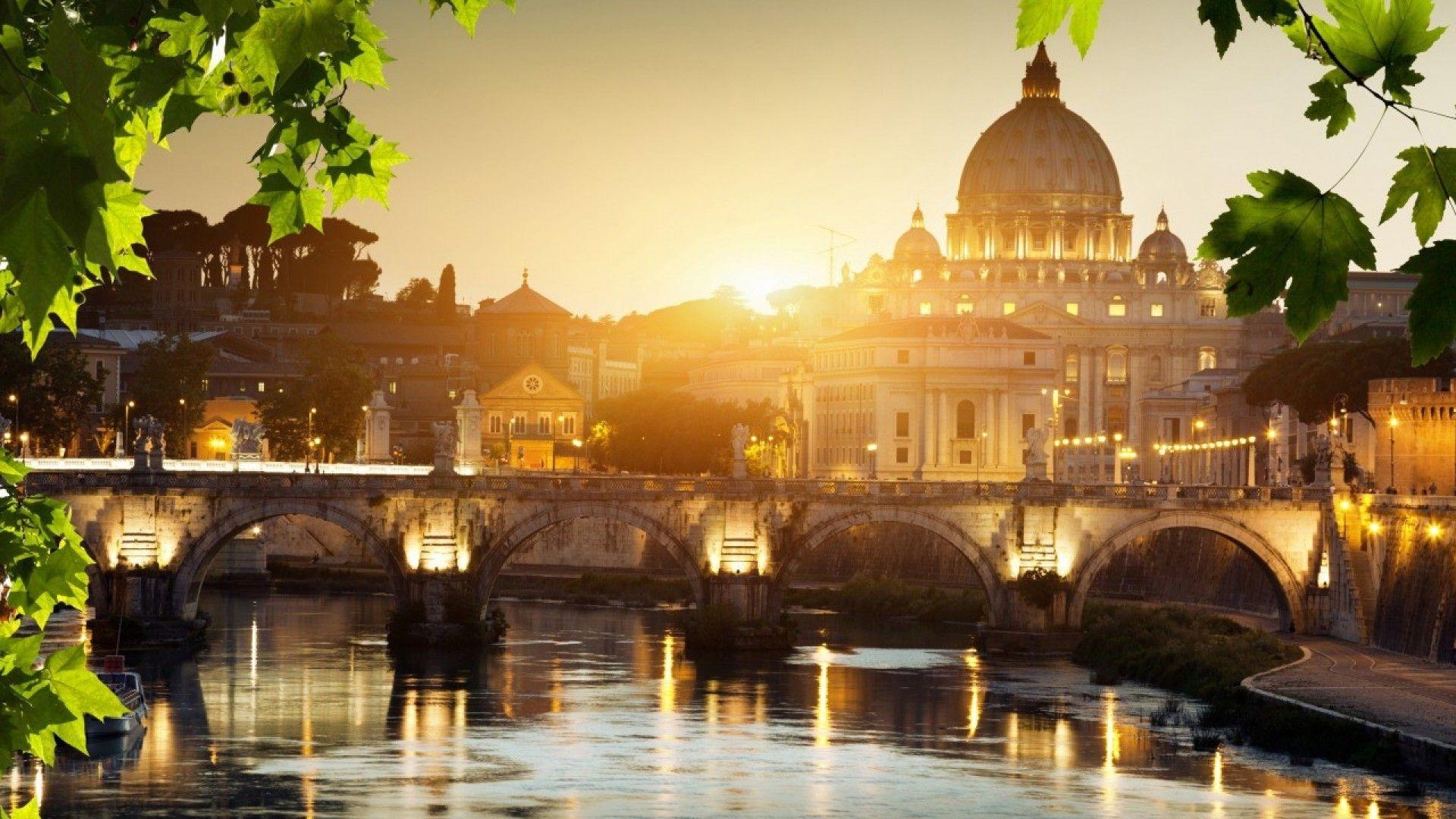 Sunset in Rome wallpaper and image, picture, photo