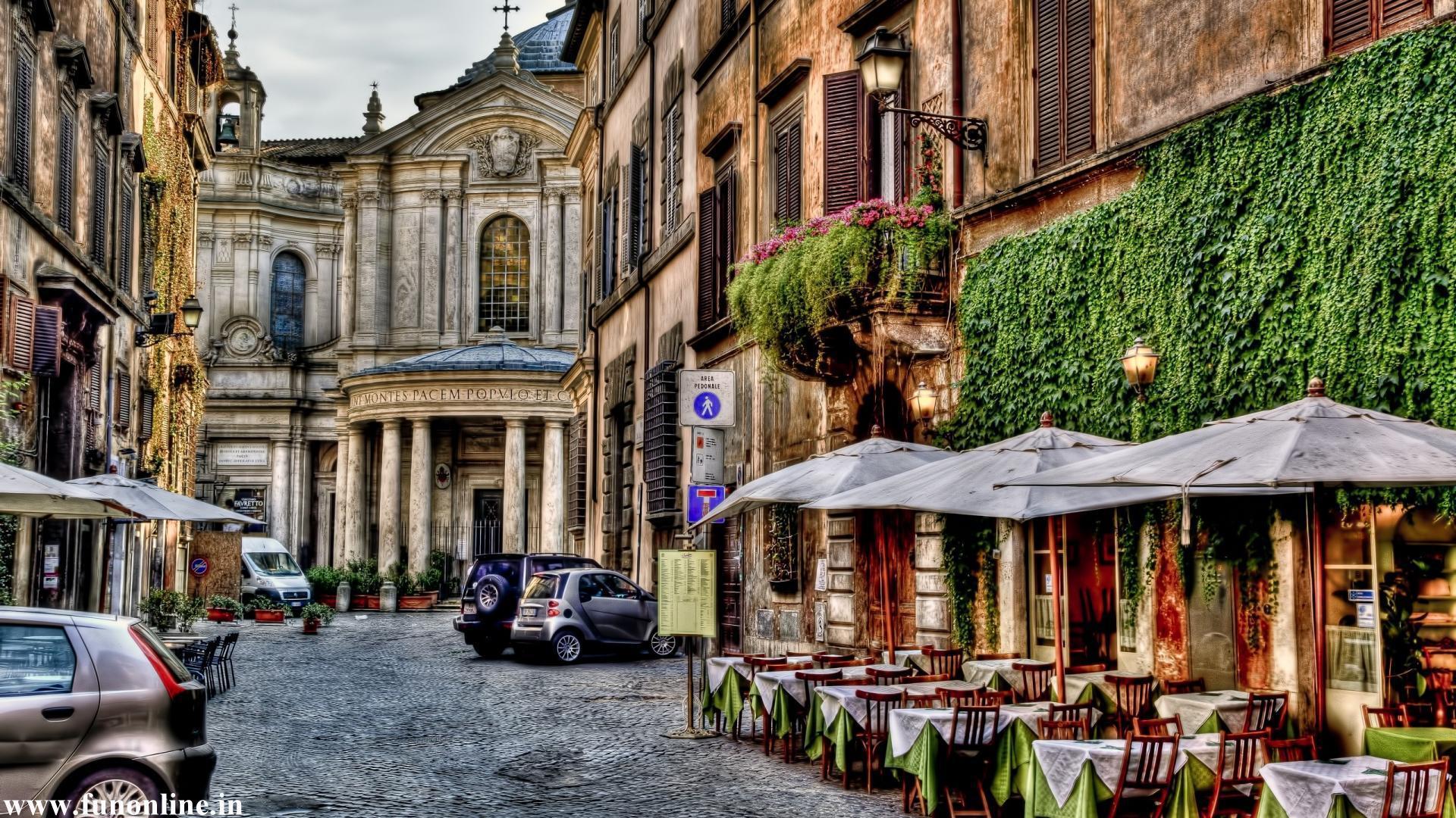 Old street in Rome wallpaper and image, picture, photo
