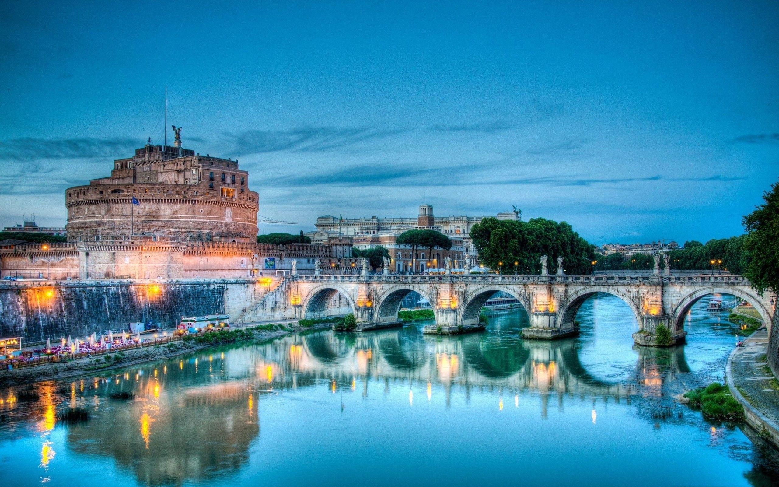 Bridge View Rome Wallpaper