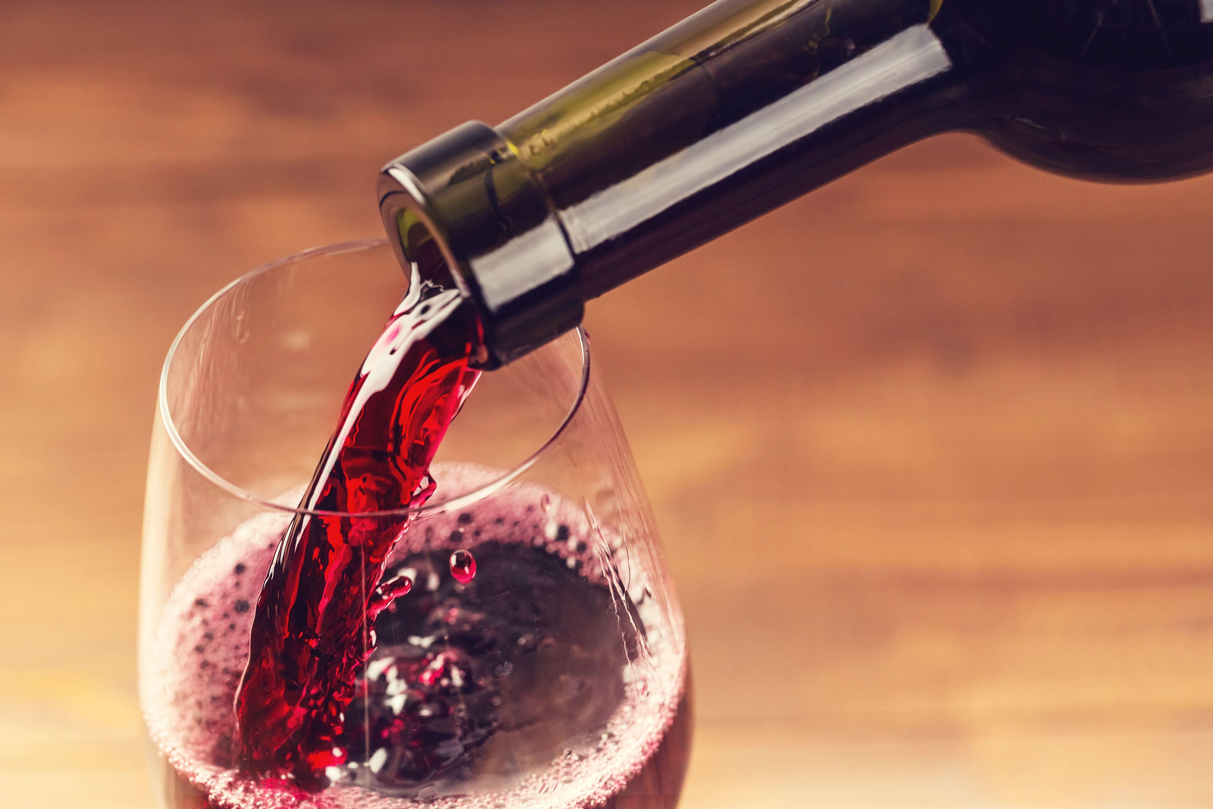 Wallpaper Red wine, Glass, Bottle, 4K, Lifestyle