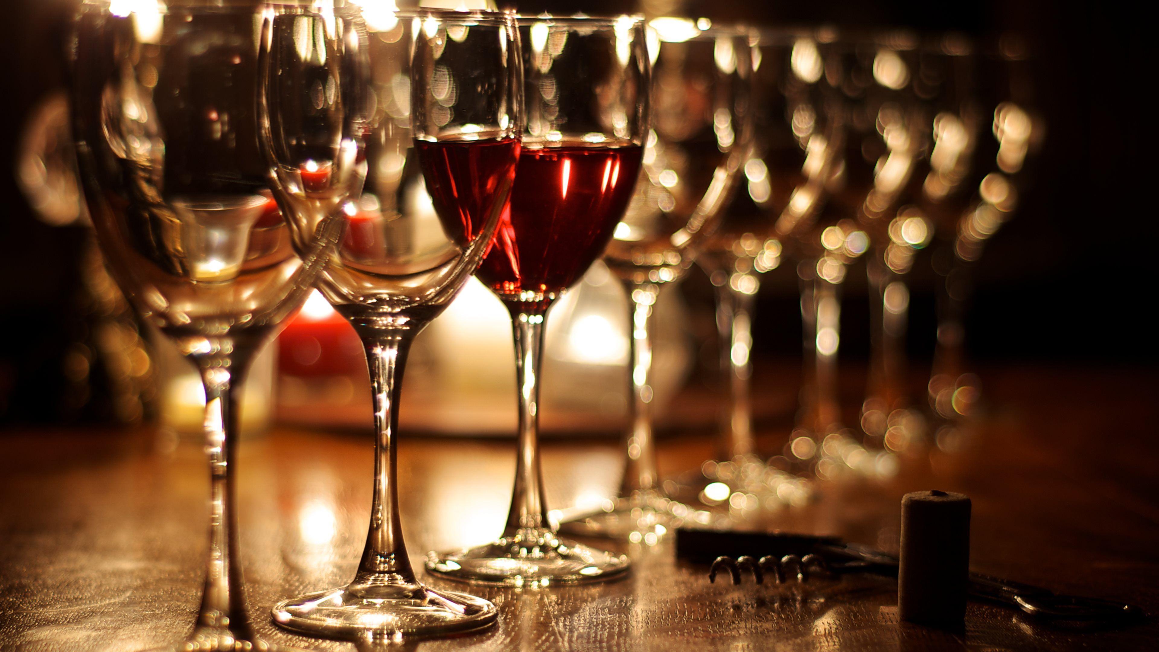 Wine Glasses Widescreen Wallpaper 62575 3840x2160px