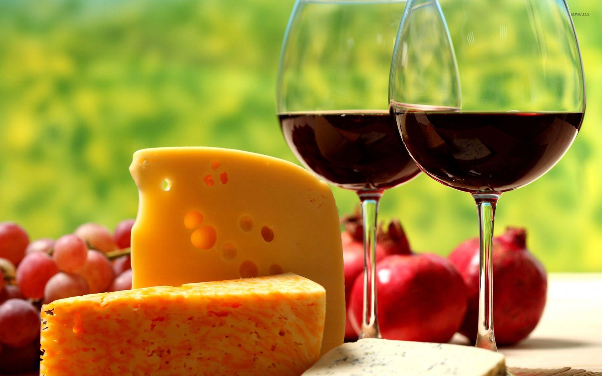 Cheese and wine wallpaper wallpaper