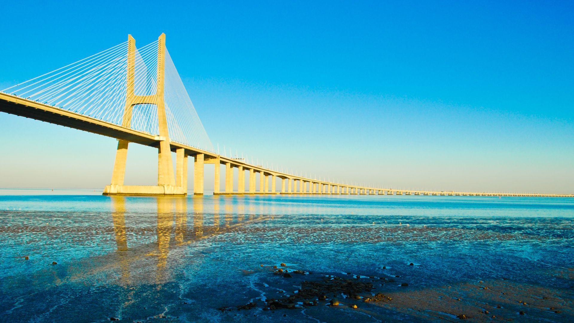 Vasco da Gama Bridge Wallpaper 4 X 1080