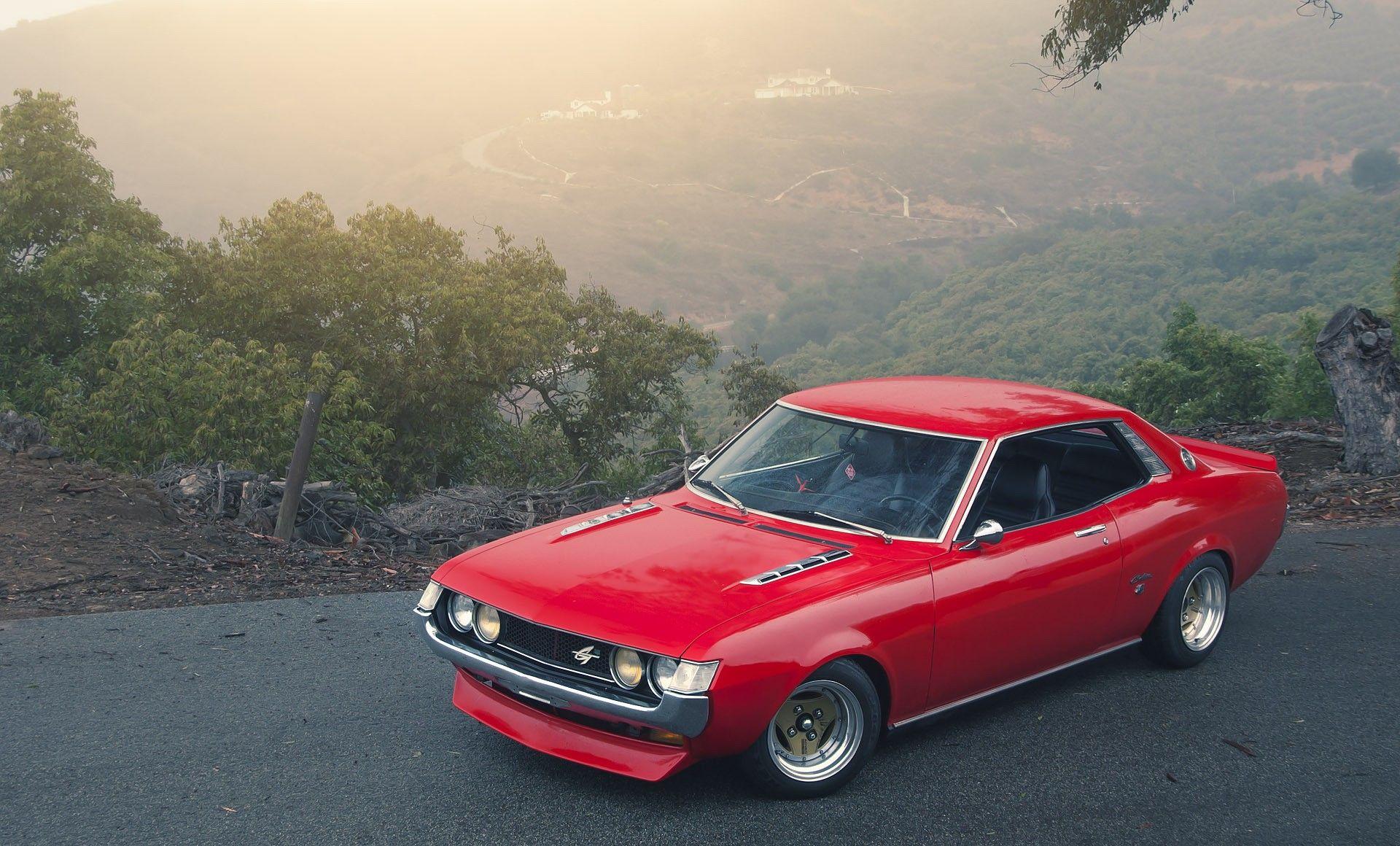 cars, trees, Toyota Celica, old cars, vehicles, Toyota wallpaper