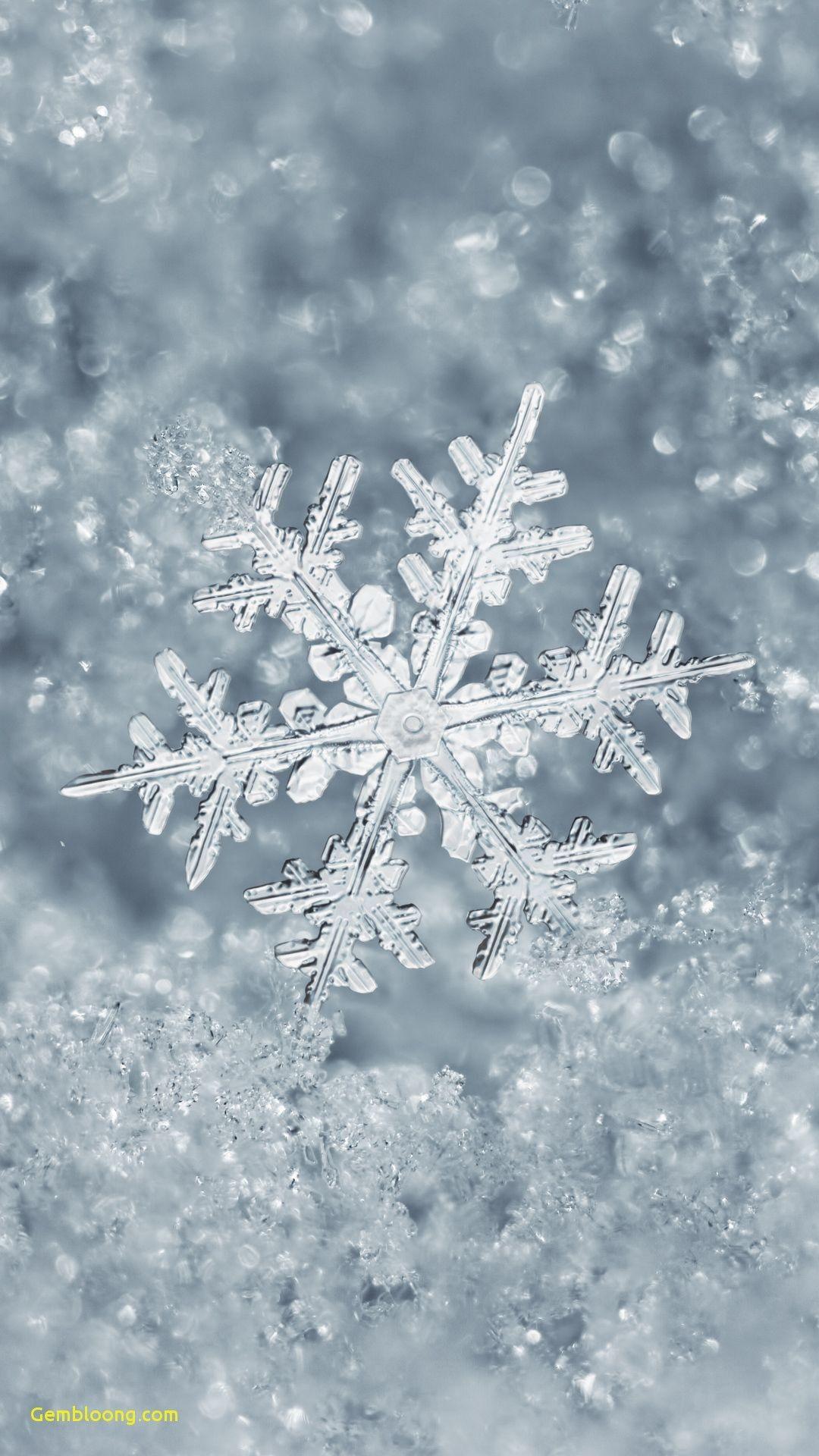 Wallpaper for iPhone Christmas Elegant Ice Snowflake iPhone 7 Plus