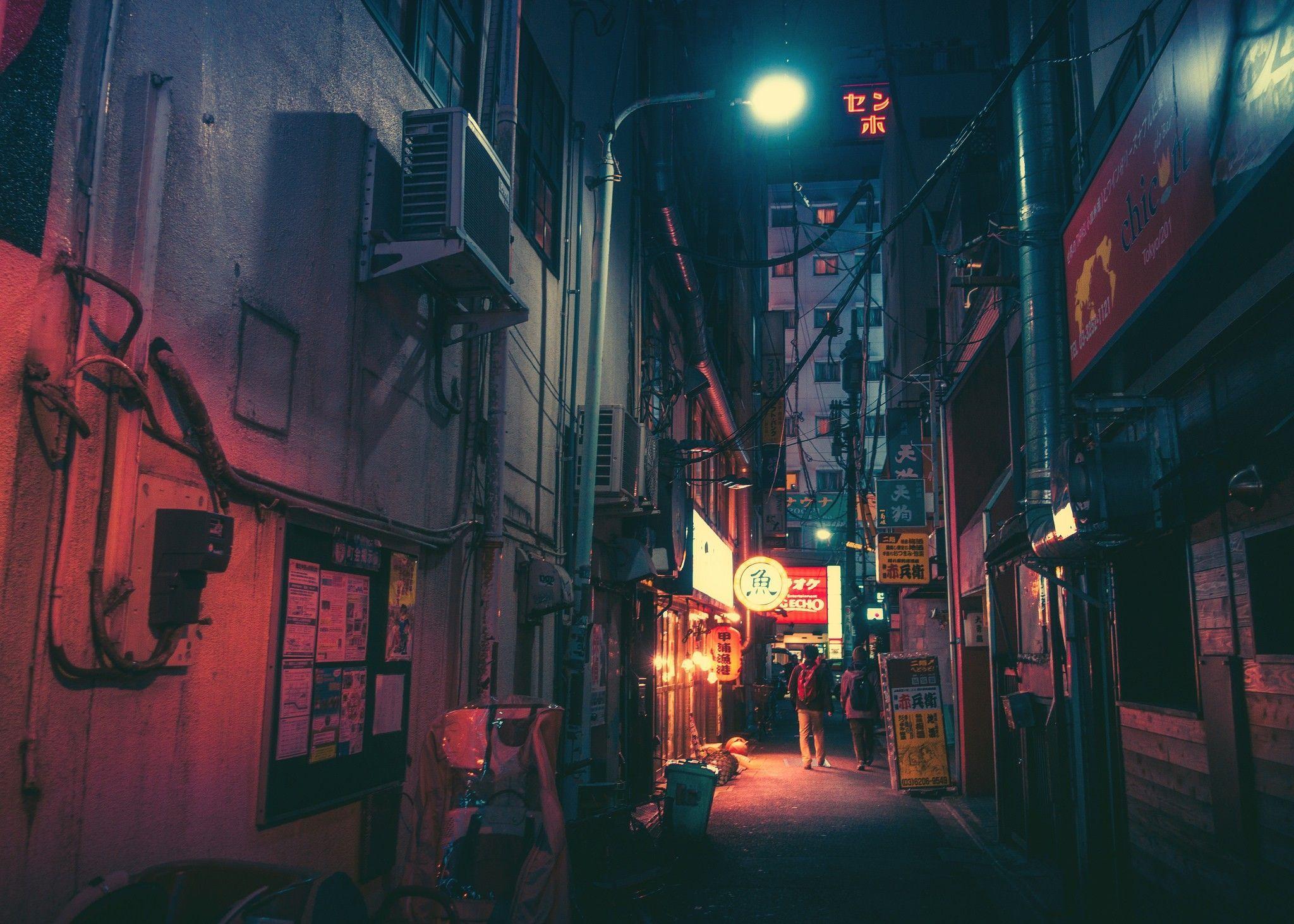 Japanese Alley Wallpaper Free Japanese Alley Background