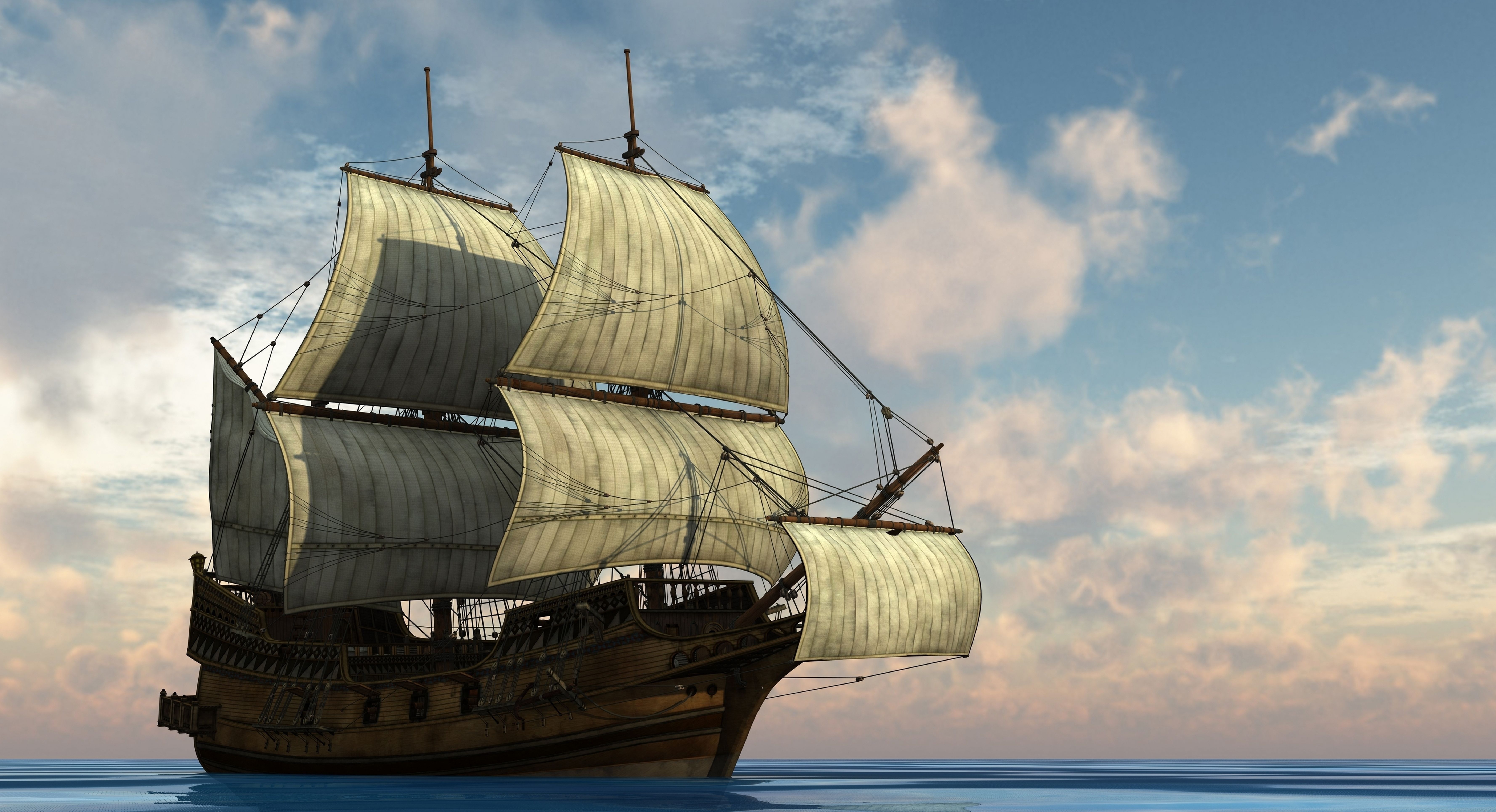 Picture Ships Sailing 7110x3860