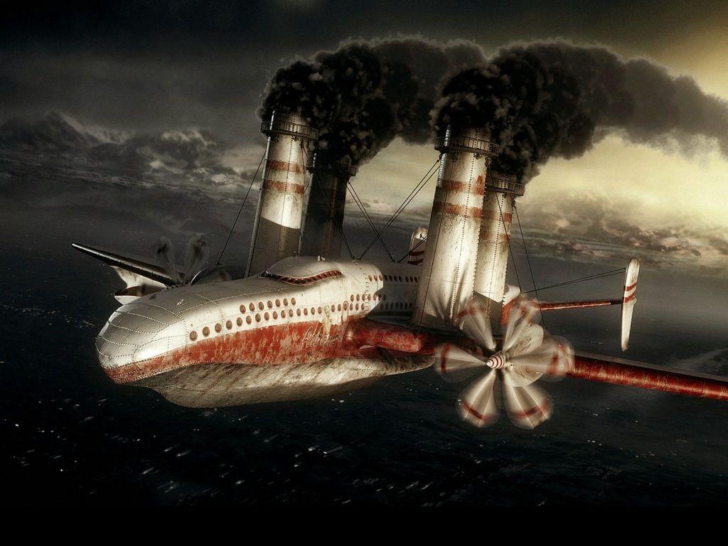 Factory Plane Wallpaper in jpg format for free download