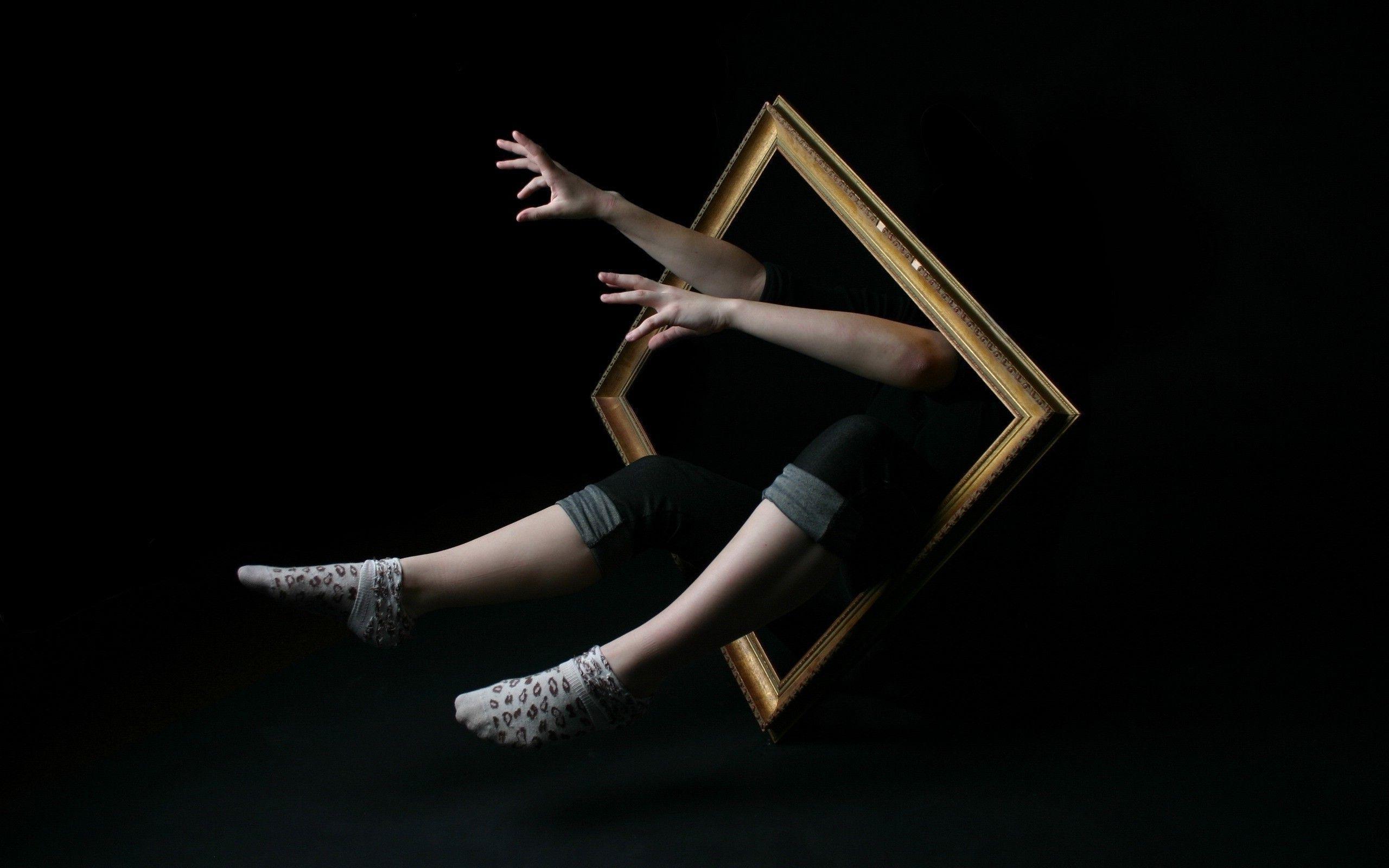 people legs hand black background simple photo manipulation socks