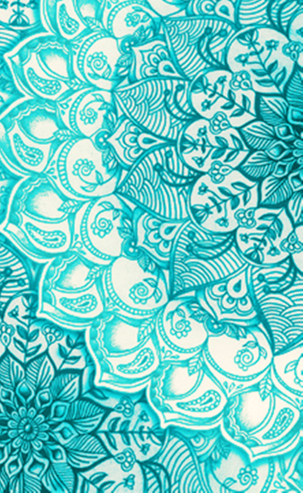 Teal Henna #Wallpaper. Mandala wallpaper, Elephant phone wallpaper, Pattern wallpaper
