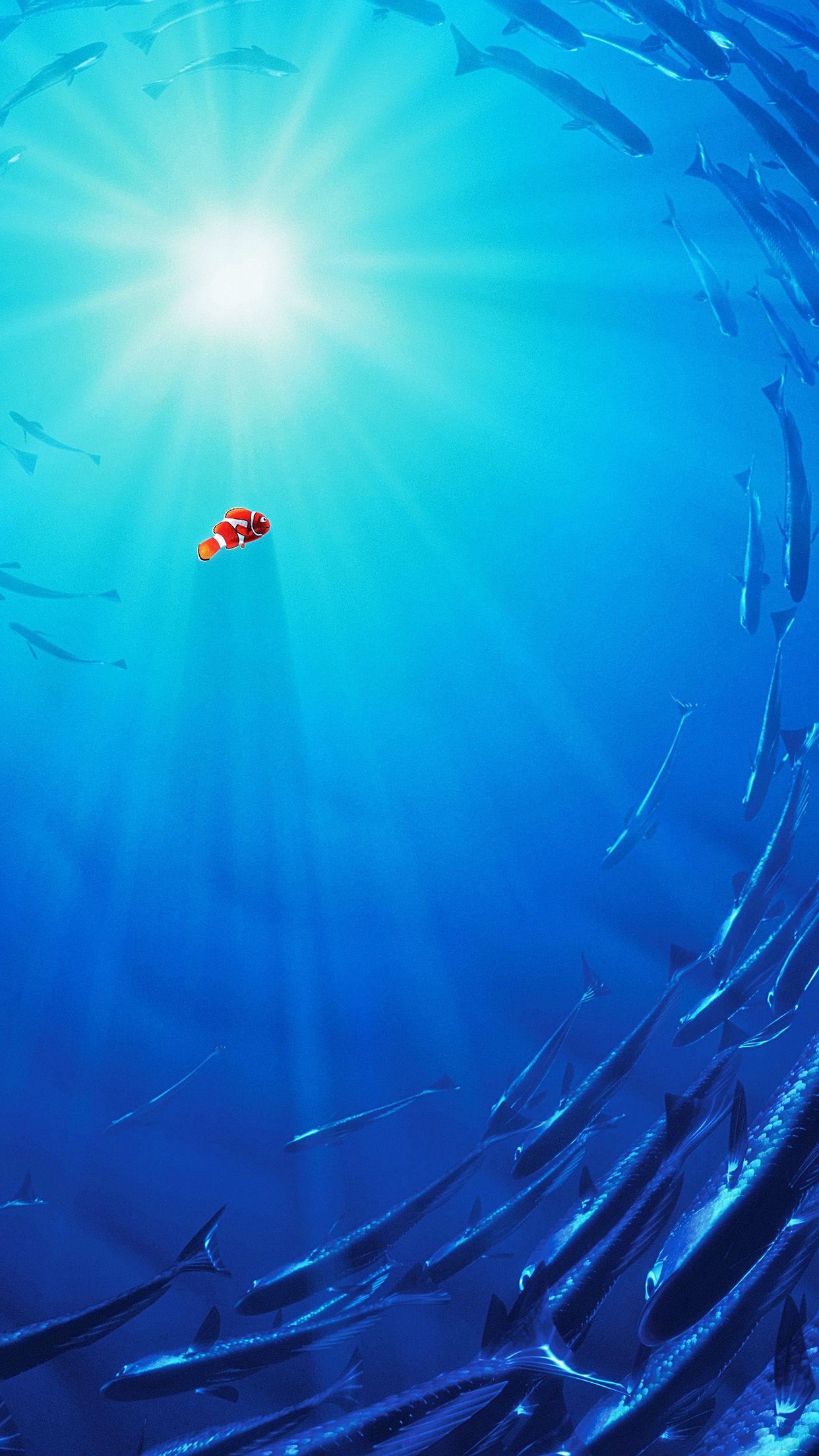 Nemo Disney Film Anime Sea Illustration Art Blue Android wallpaper HD wallpaper