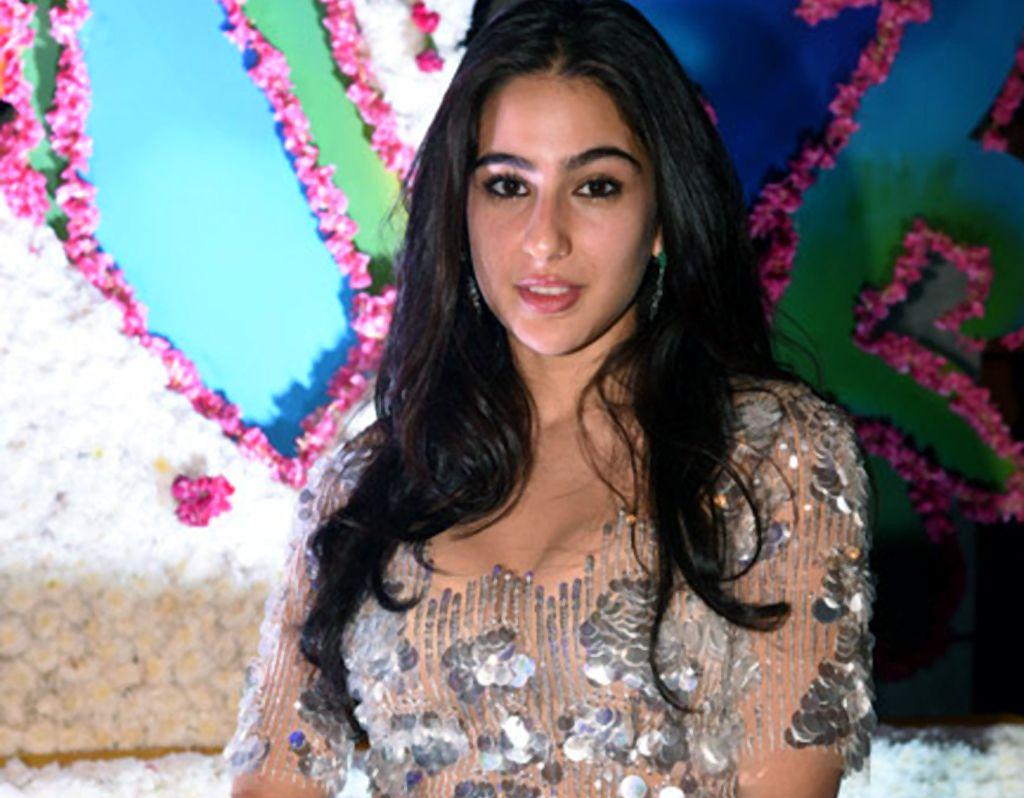 Sara Ali Khan looks ravishing with dad Saif Ali Khan at recent party