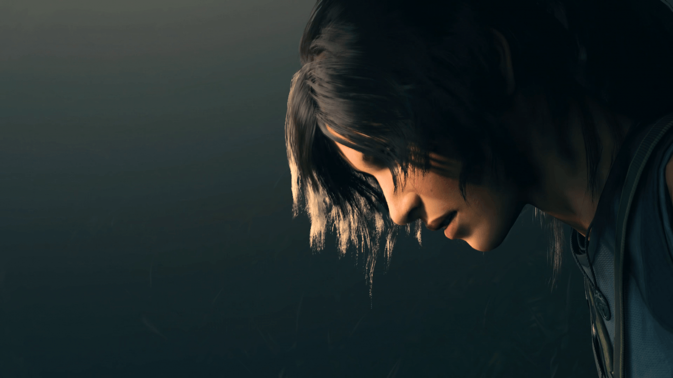 Download 1366x768 Shadow Of The Tomb Raider, Profile View Wallpaper