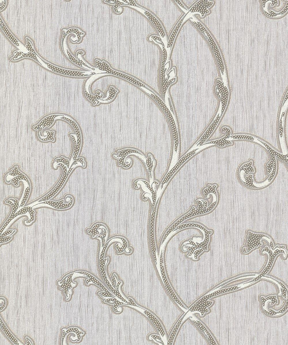 Perlina Silver Wallpaper