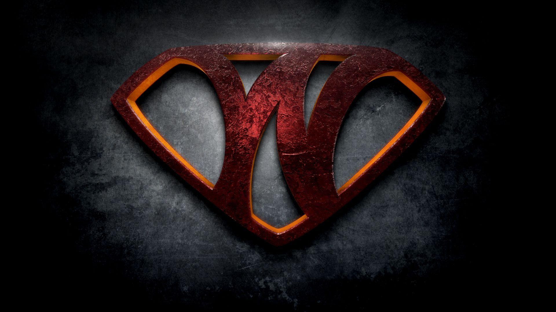 The letter W in the style of “Man of Steel”