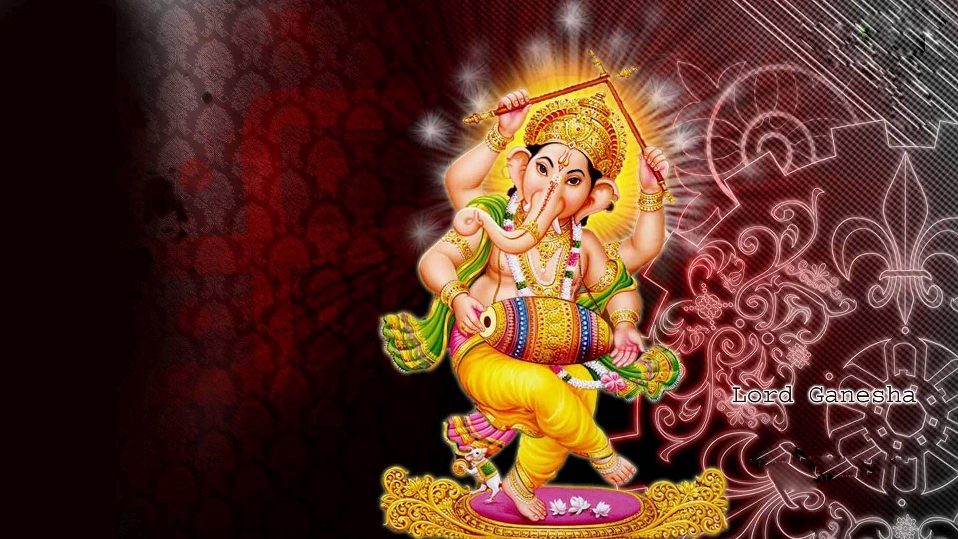 Lord Ganesha 1080p Hindu God HD Desktop Wallpaper. Ganesh