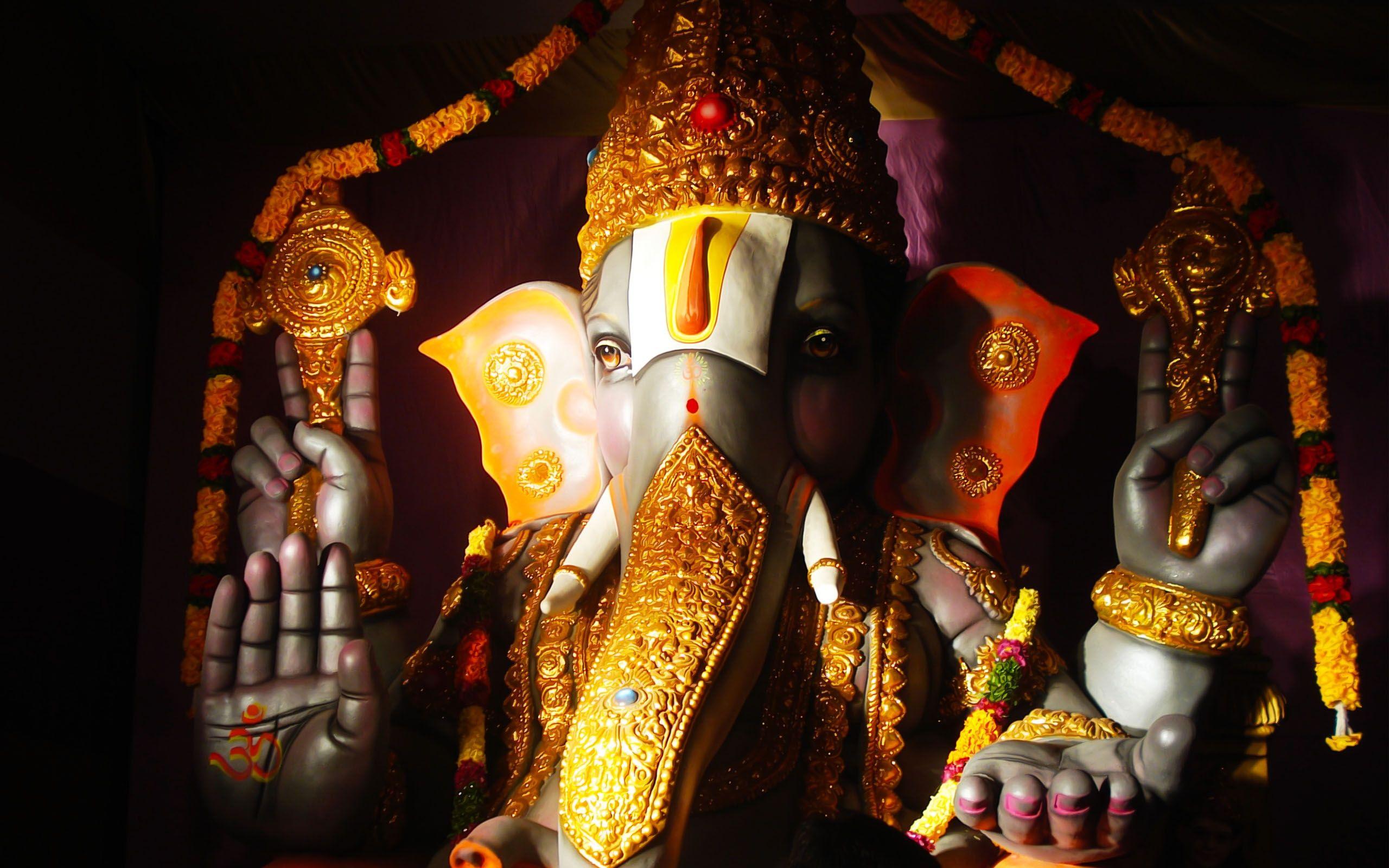 Wallpaper Lord Ganesha, Cute, Digital art, HD, 4K, Creative Graphics