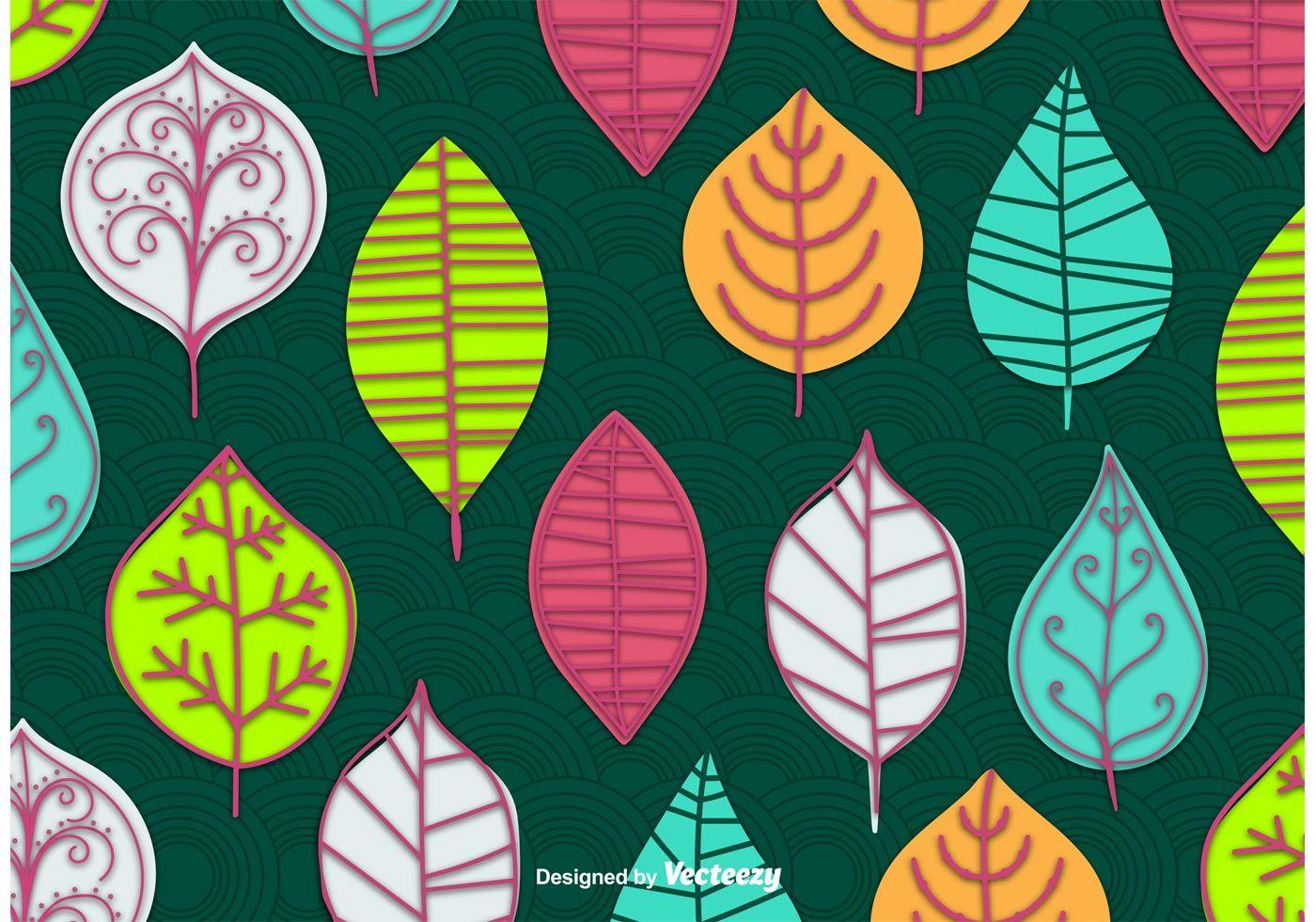 Leaves Wallpaper Free Vector Art - (22193 Free Downloads)