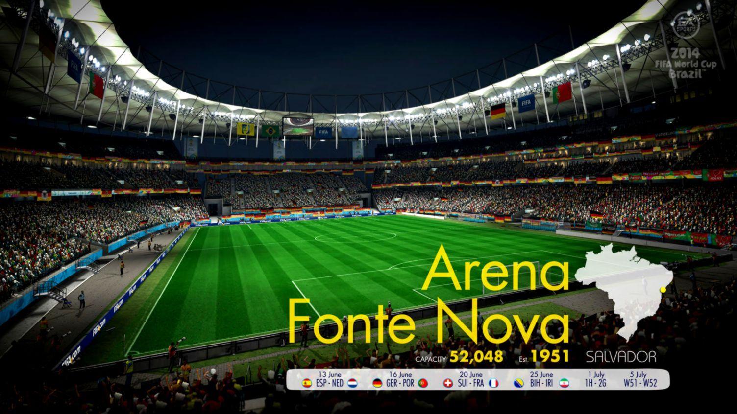 Arena Fonte Nova Stadium Fifa World Cup 2014 Wallpaper HD. High