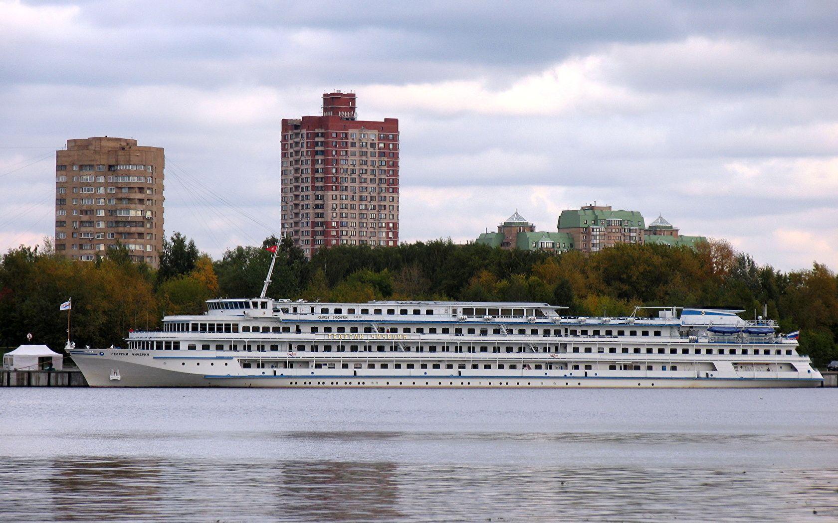 Wallpaper Cruise liner Georgiy Chicherin Ships 1680x1050