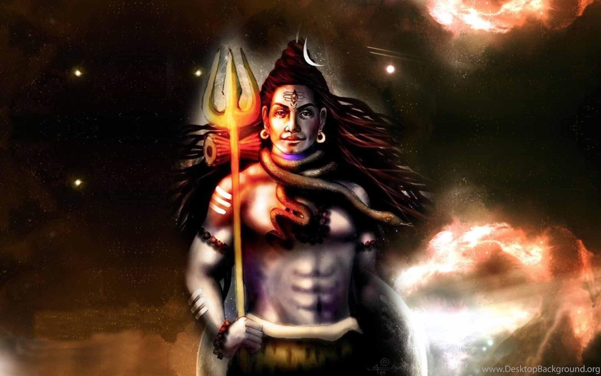Lord Shiva Animated HD Wallpaper Desktop Background