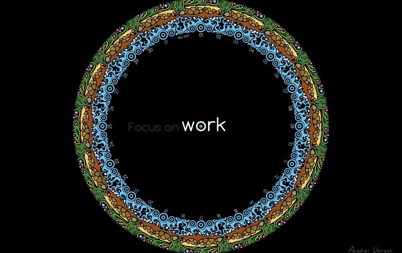Focus on work wallpaper. Focus on work