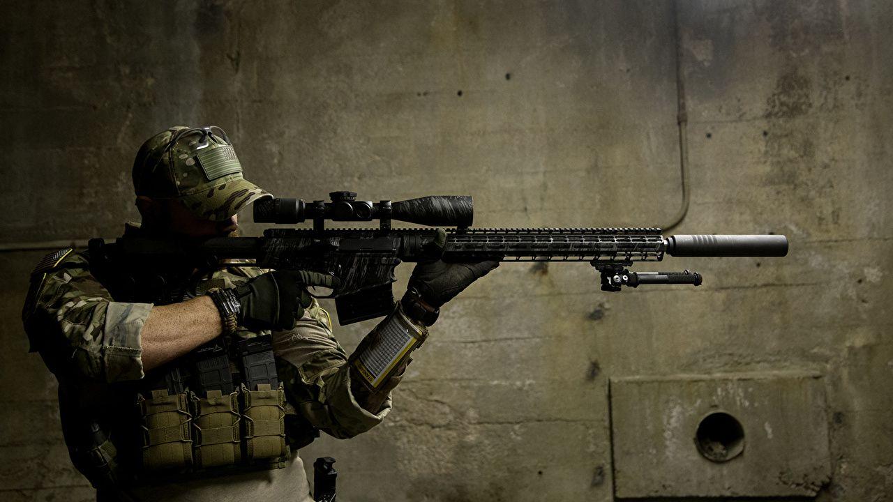 Wallpaper Sniper rifle Snipers Soldiers Army