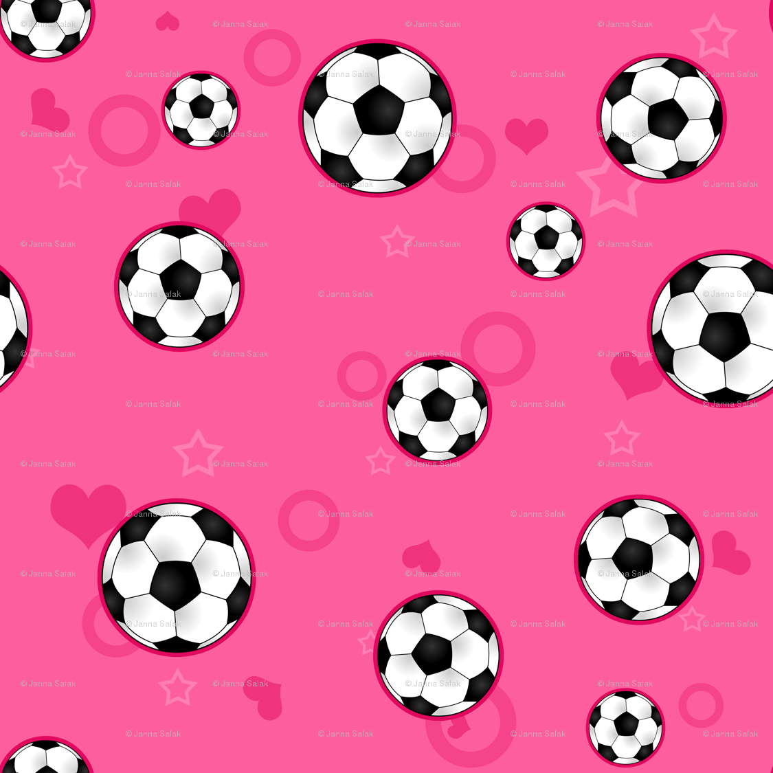 Soccer Ball Pattern Pink wallpaper