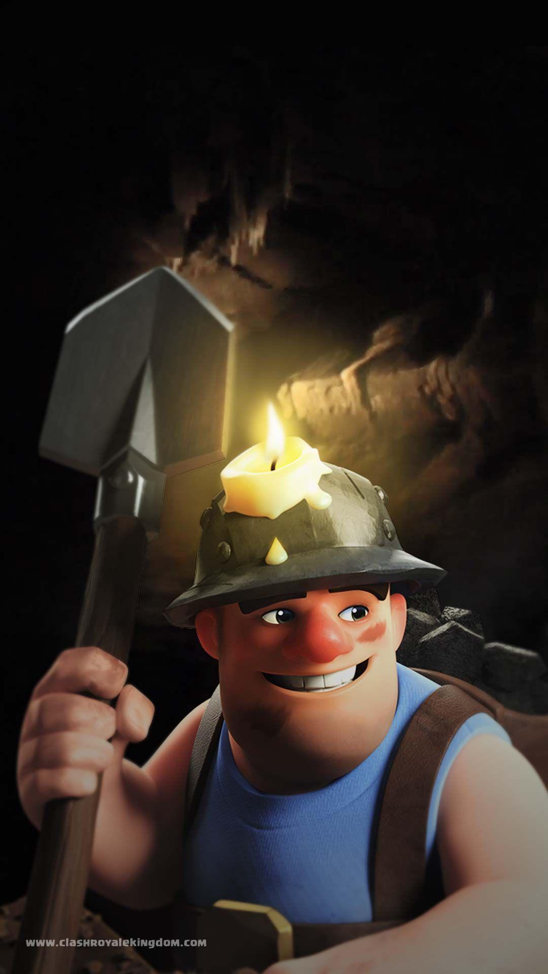 1.9 miner cycle in clash royale youtube on miner clash royale wallpapers