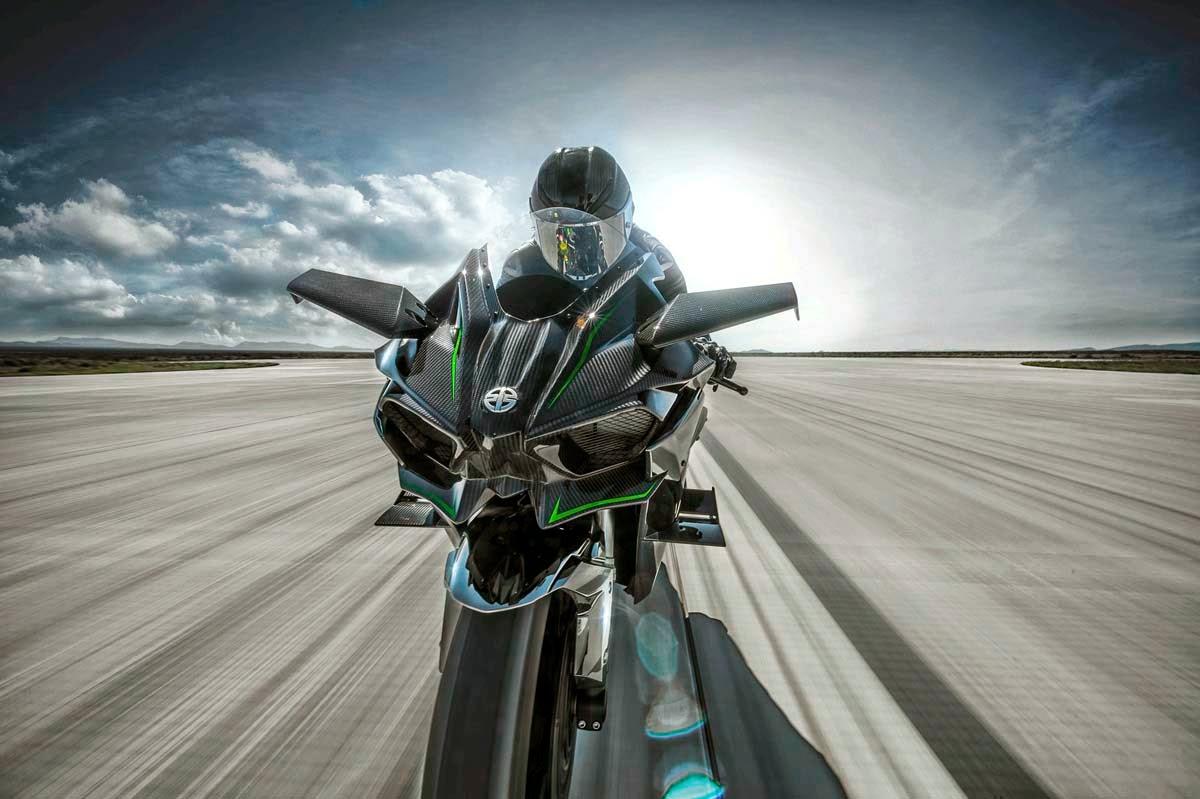 Bike Review: Another 2015 Kawasaki Ninja H2R Front View HD Wallpaper