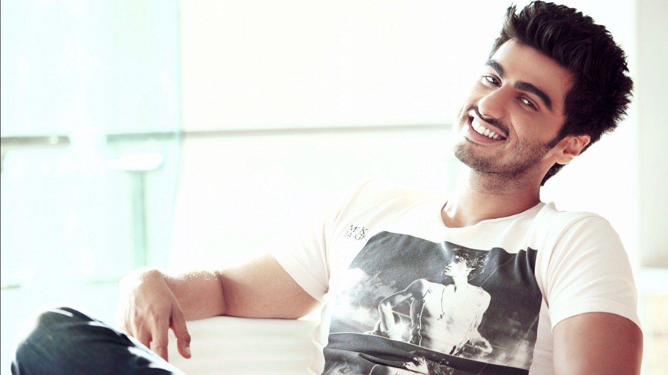 HD Background Arjun Kapoor White T Shirt Smile Bollywood Actor