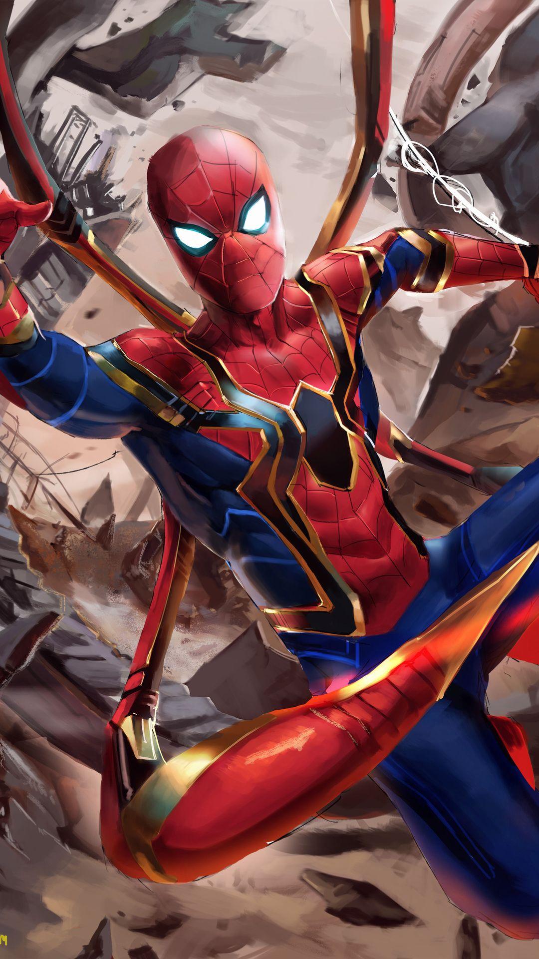 Iron Spider Suit In Avengers Infinity War iPhone 6s, 6