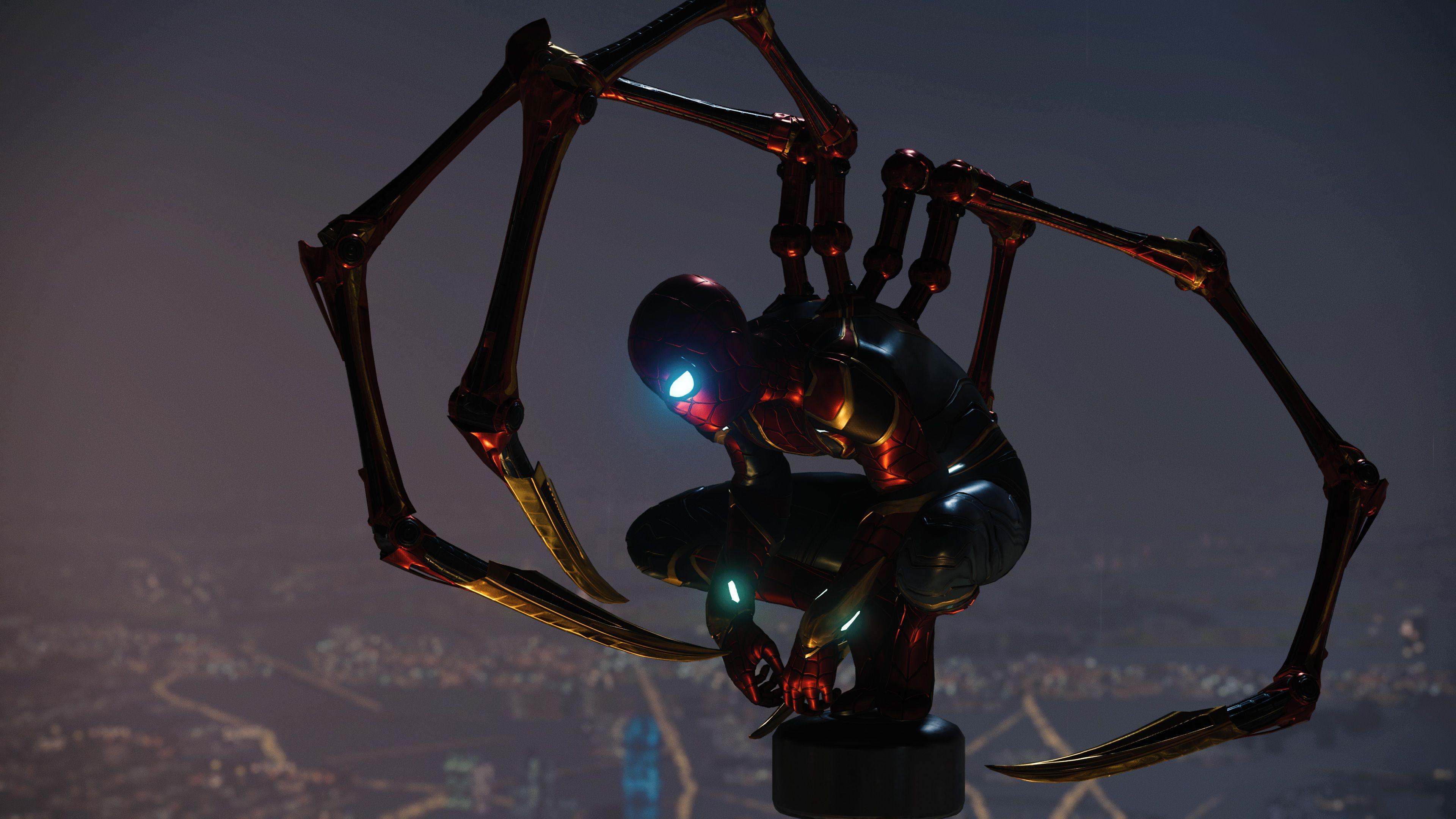 Wallpaper Iron Spider, Spider Man, 4K, Creative Graphics