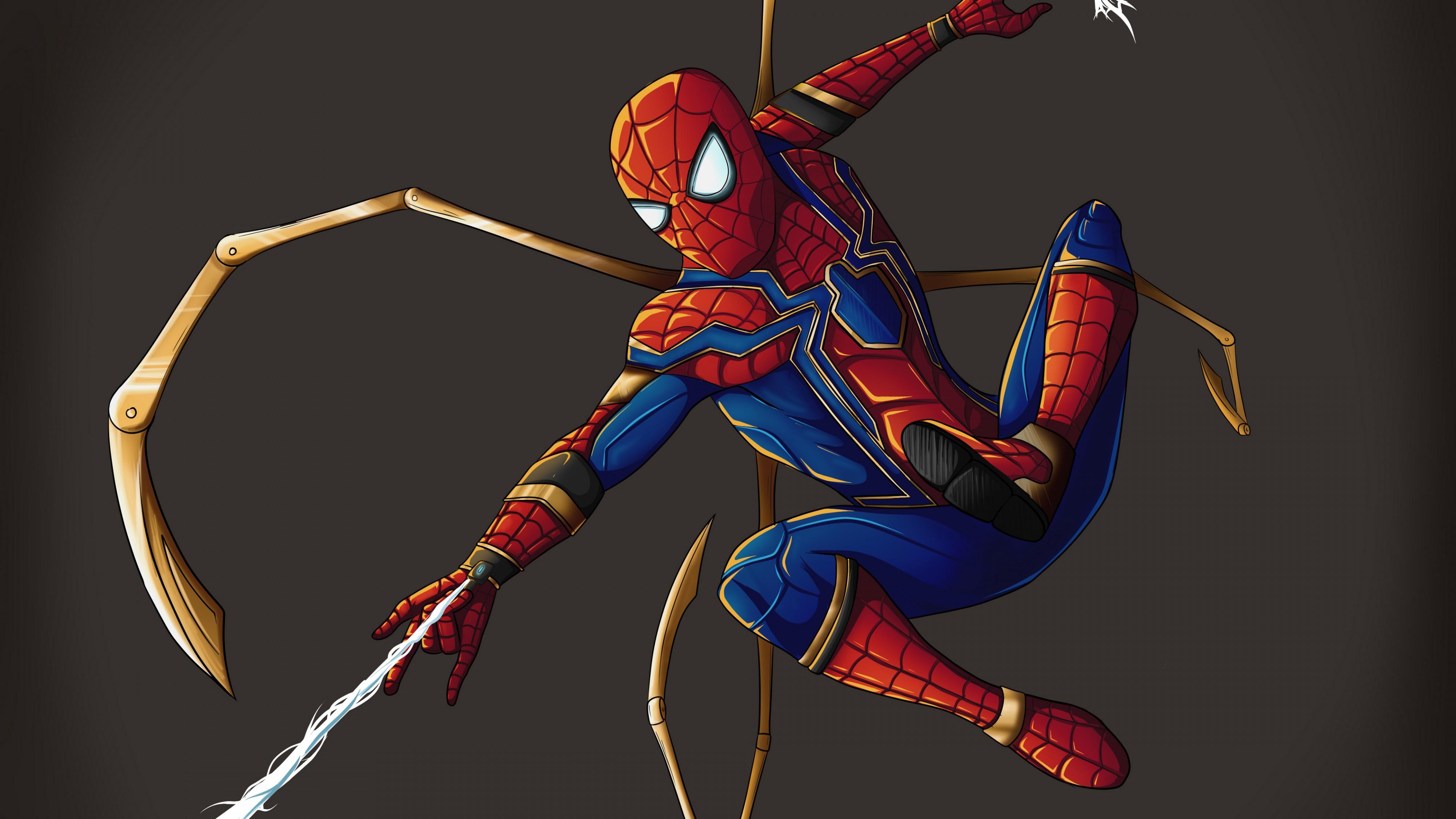 Iron Spider Fan art 4K Wallpaper