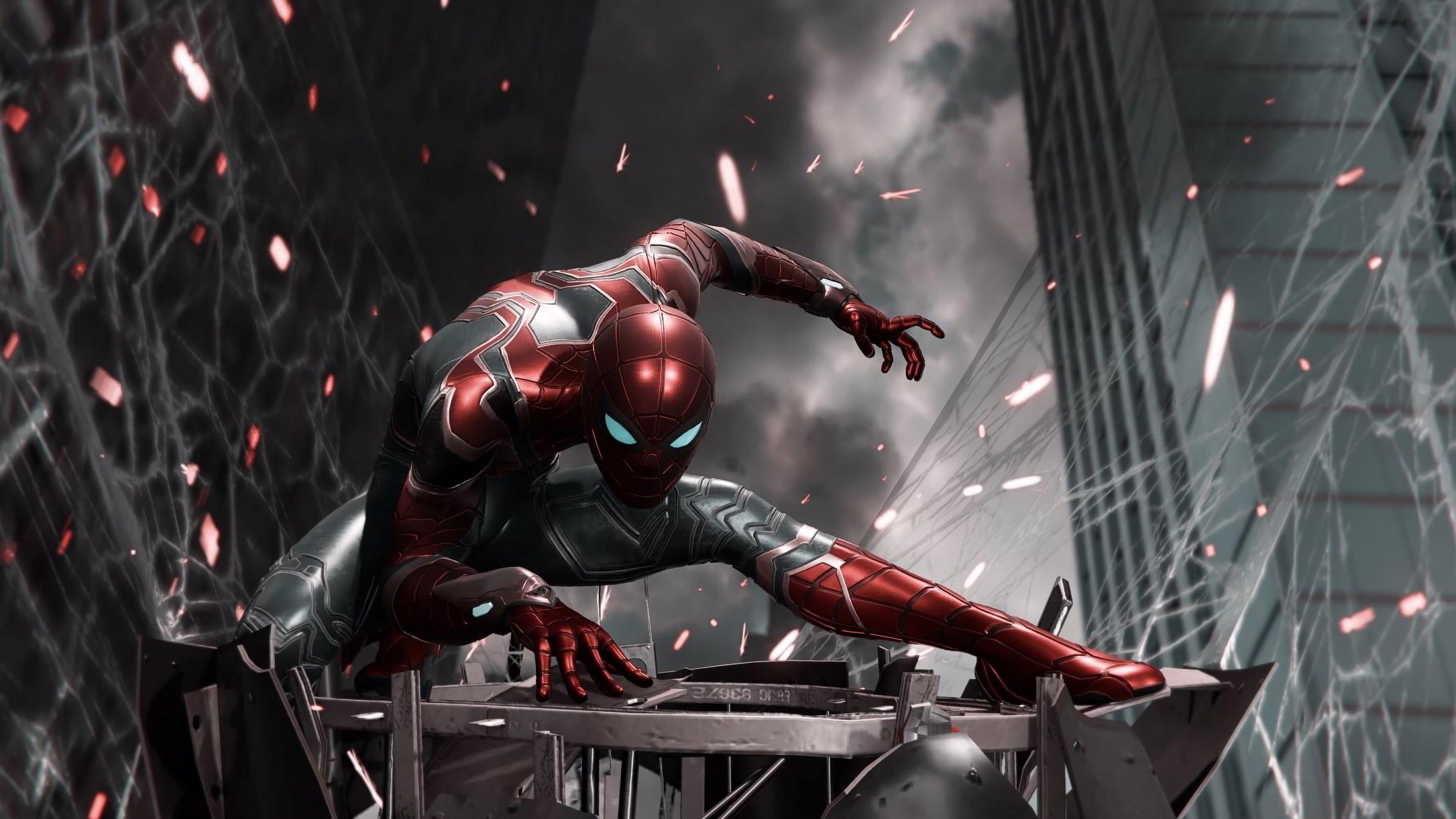 Spiderman Iron Suit Ps HD Games, 4k Wallpaper, Image