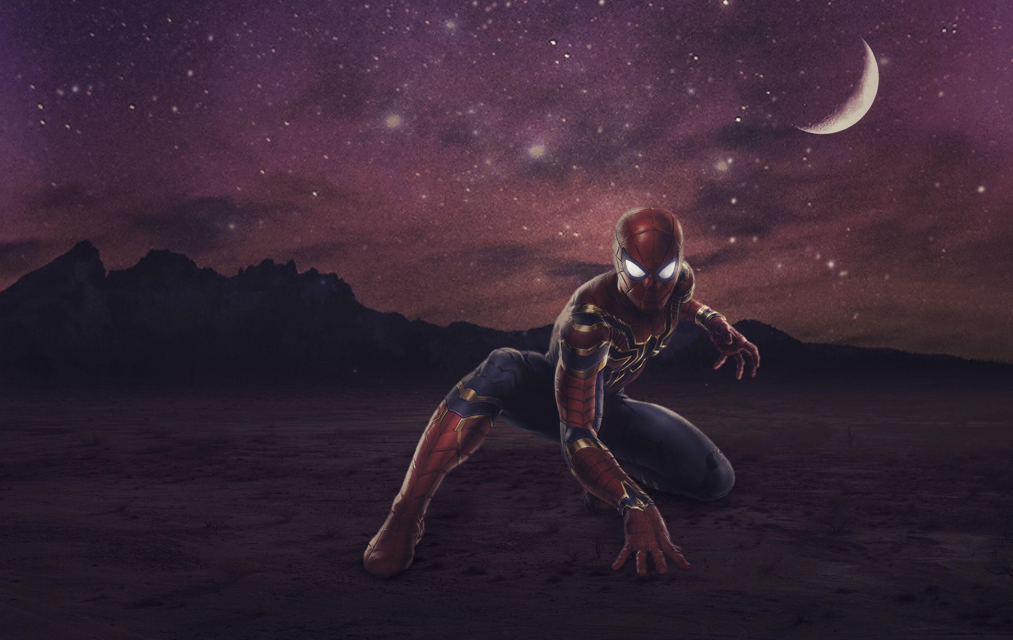 Wallpaper Iron Spider, Marvel Comics, 4K, Creative Graphics