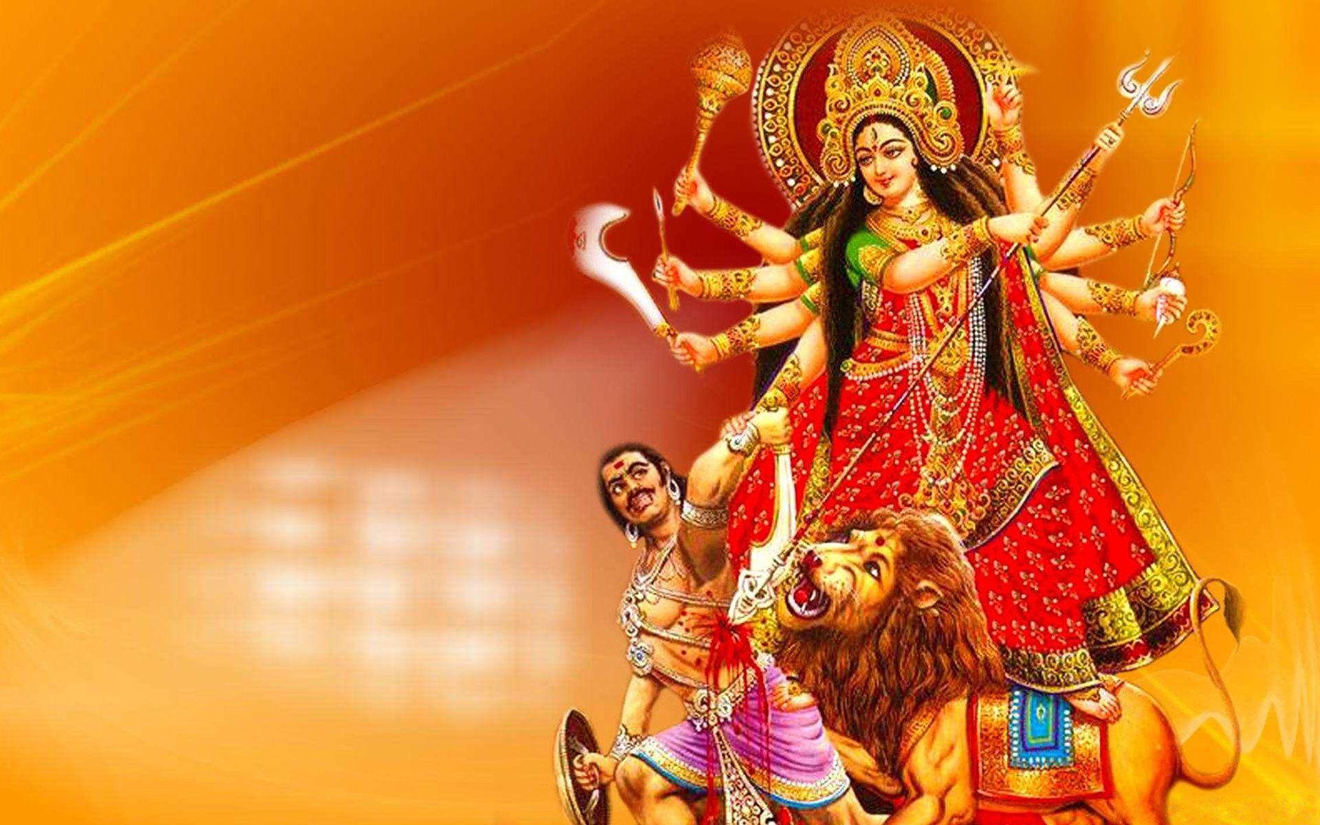 Maa Durga Image Best Image For Desktop HD Wallpaper 1920x1200