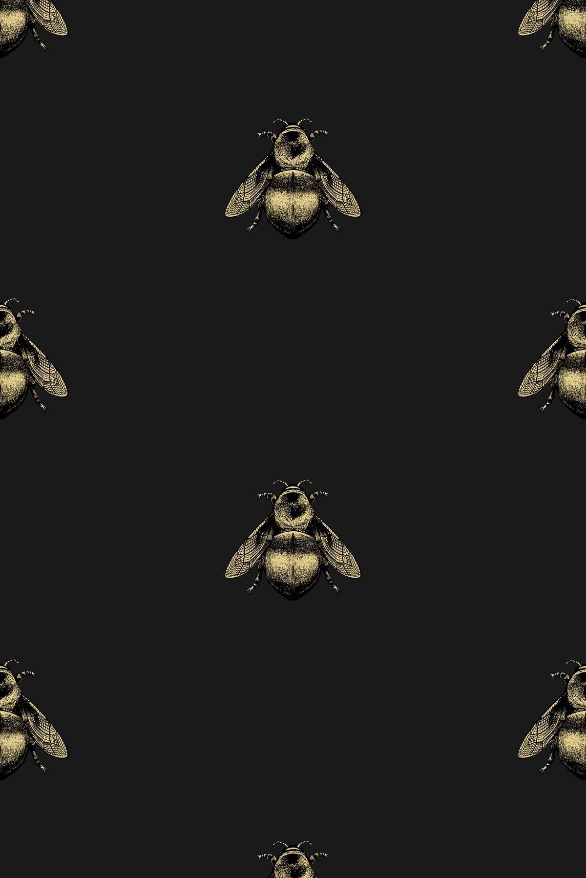 Timorous Beasties Wallcoverings Bee wallpaper