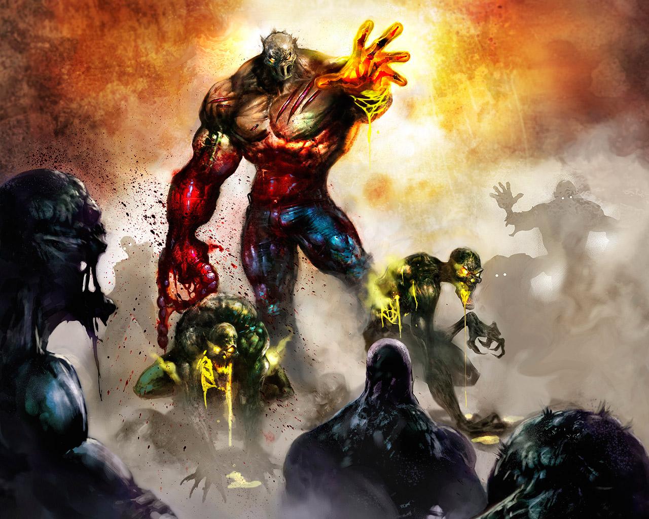 free wallpaper: Dark Forces Monsters wallpaper