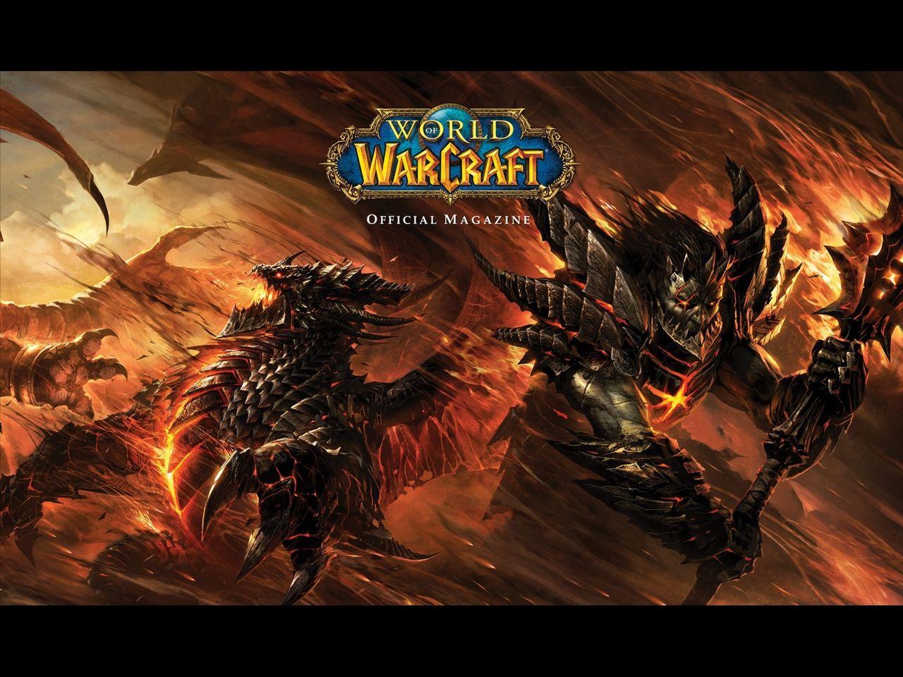Download wallpaper 1280x960 world of warcraft, monsters, fire