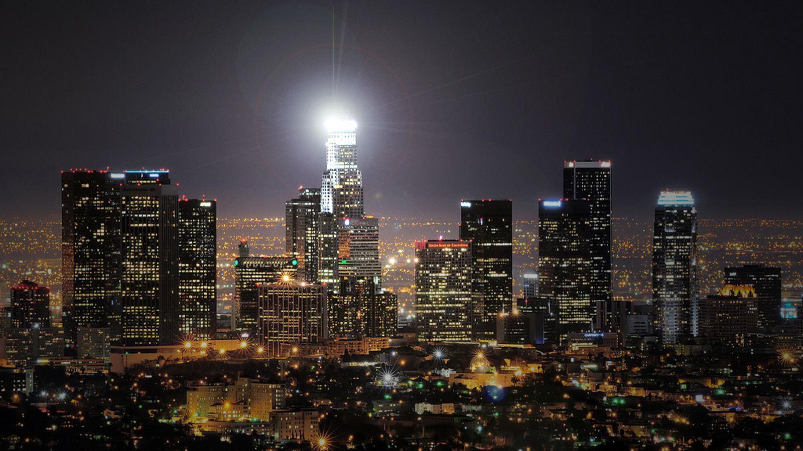 Free download Los Angeles Skyline at Night [1024x768] for your Desktop,  Mobile & Tablet | Explore 43+ Los Angeles Skyline Wallpaper | Los Angeles  Lakers Wallpaper, Los Angeles Kings Wallpaper, Los Angeles Wallpaper