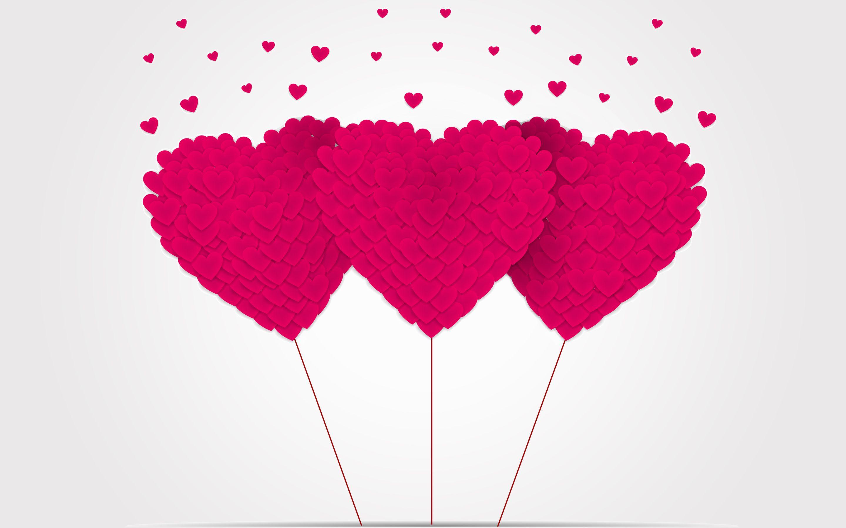 cute pink heart wallpaper
