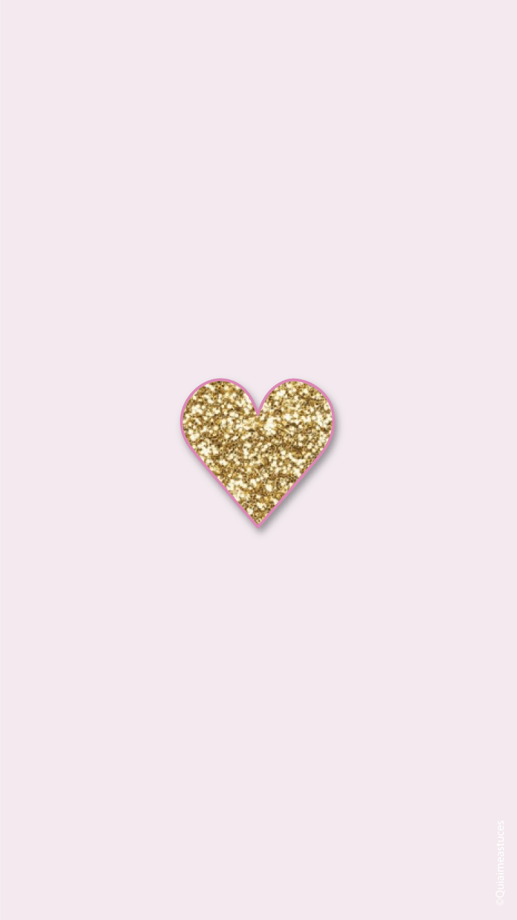 Hello Beauty! Simple Pink Gold iPhone Home Wallpaper