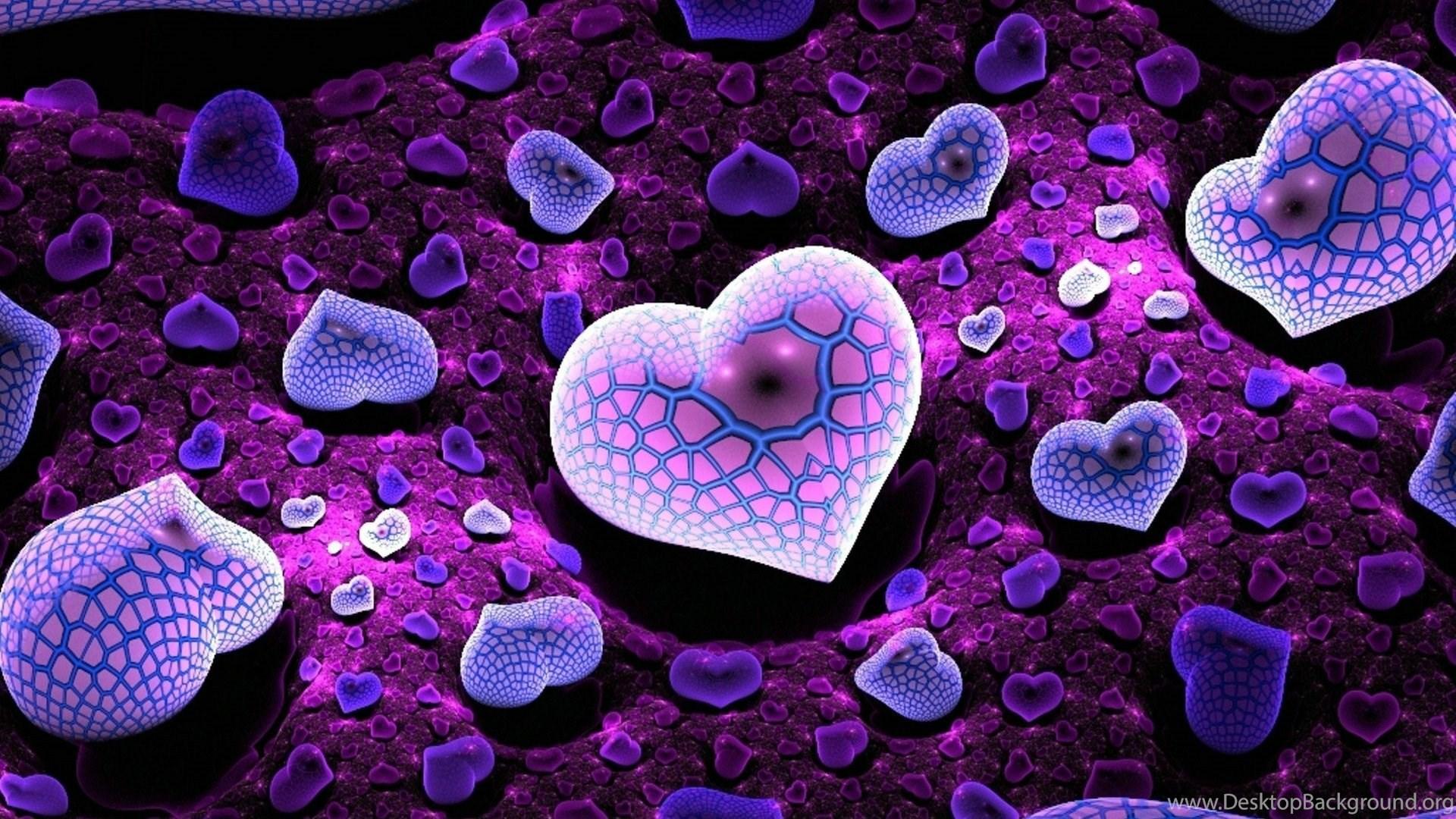 Cute Hearts Background Wallpaper