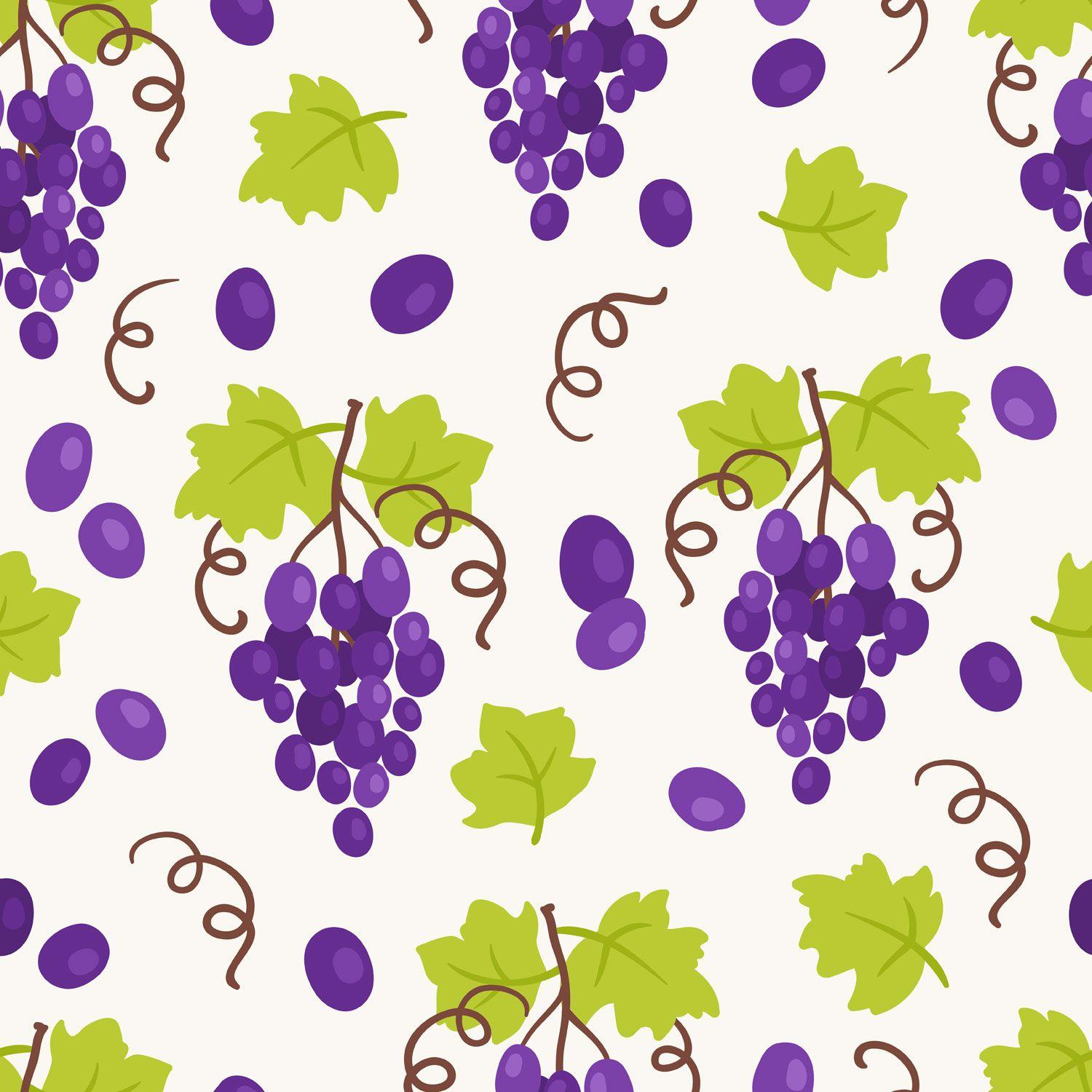 Grapes in Purple Wallpaper