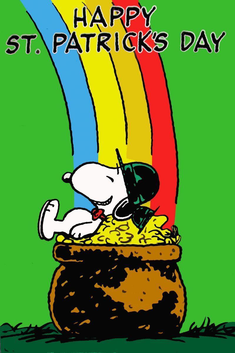 SNOOPY ST. PATRICK'S DAY Flag. St patricks day wallpaper, Snoopy