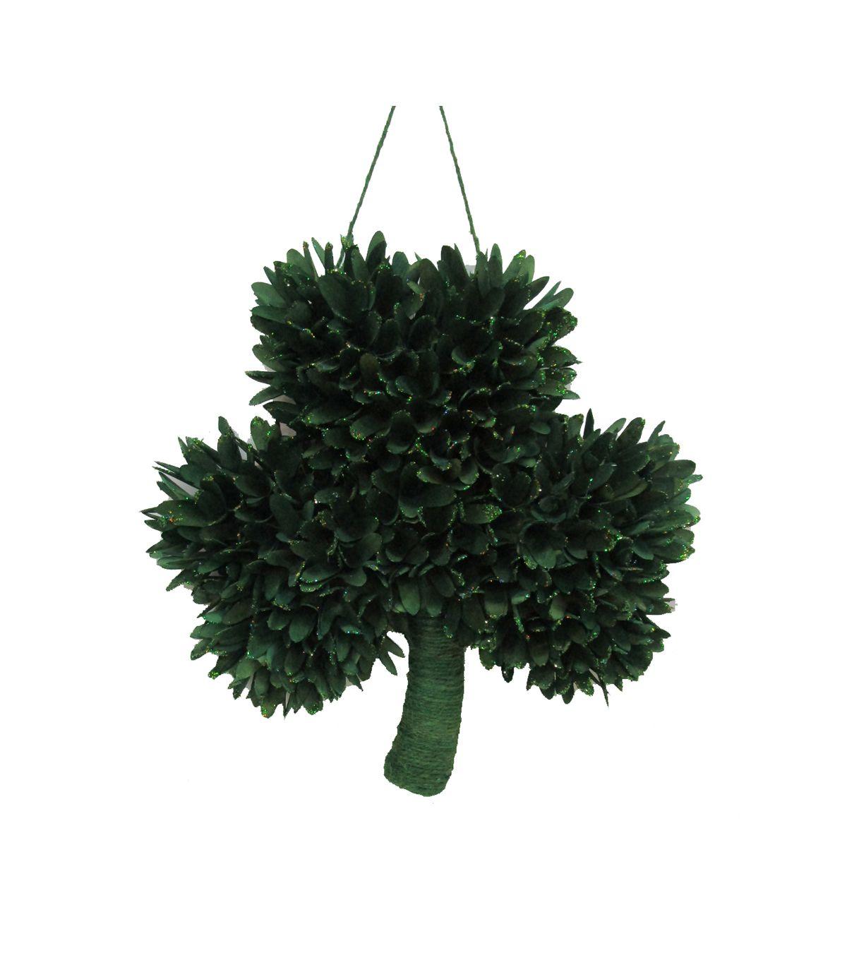St. Patrick's Day Shamrock Woodchips Wreath