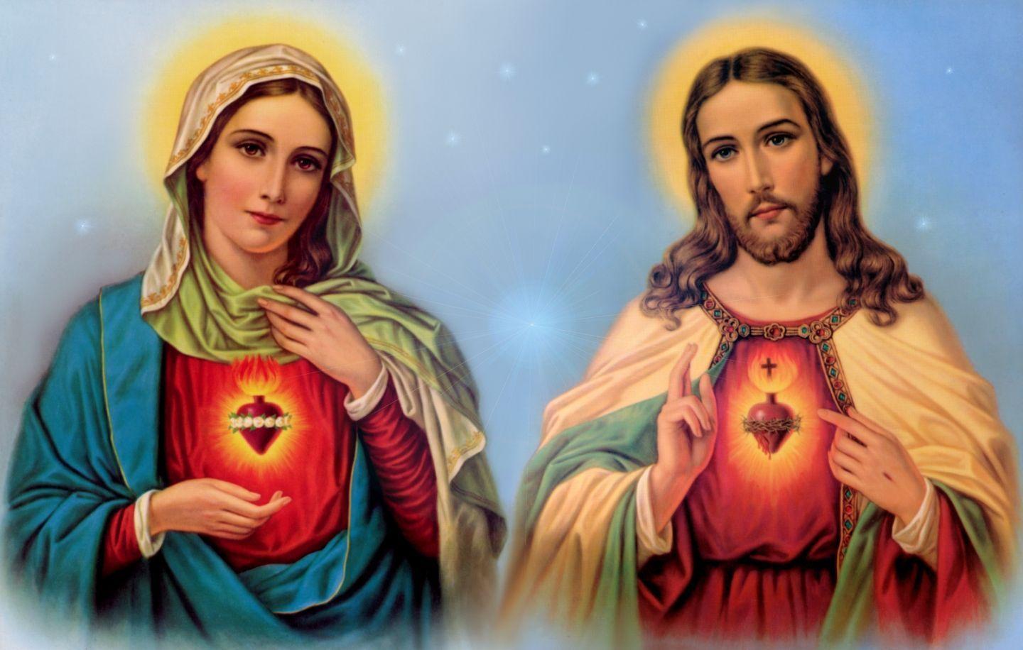 Jesus Christ Mother Mary Wallpaper